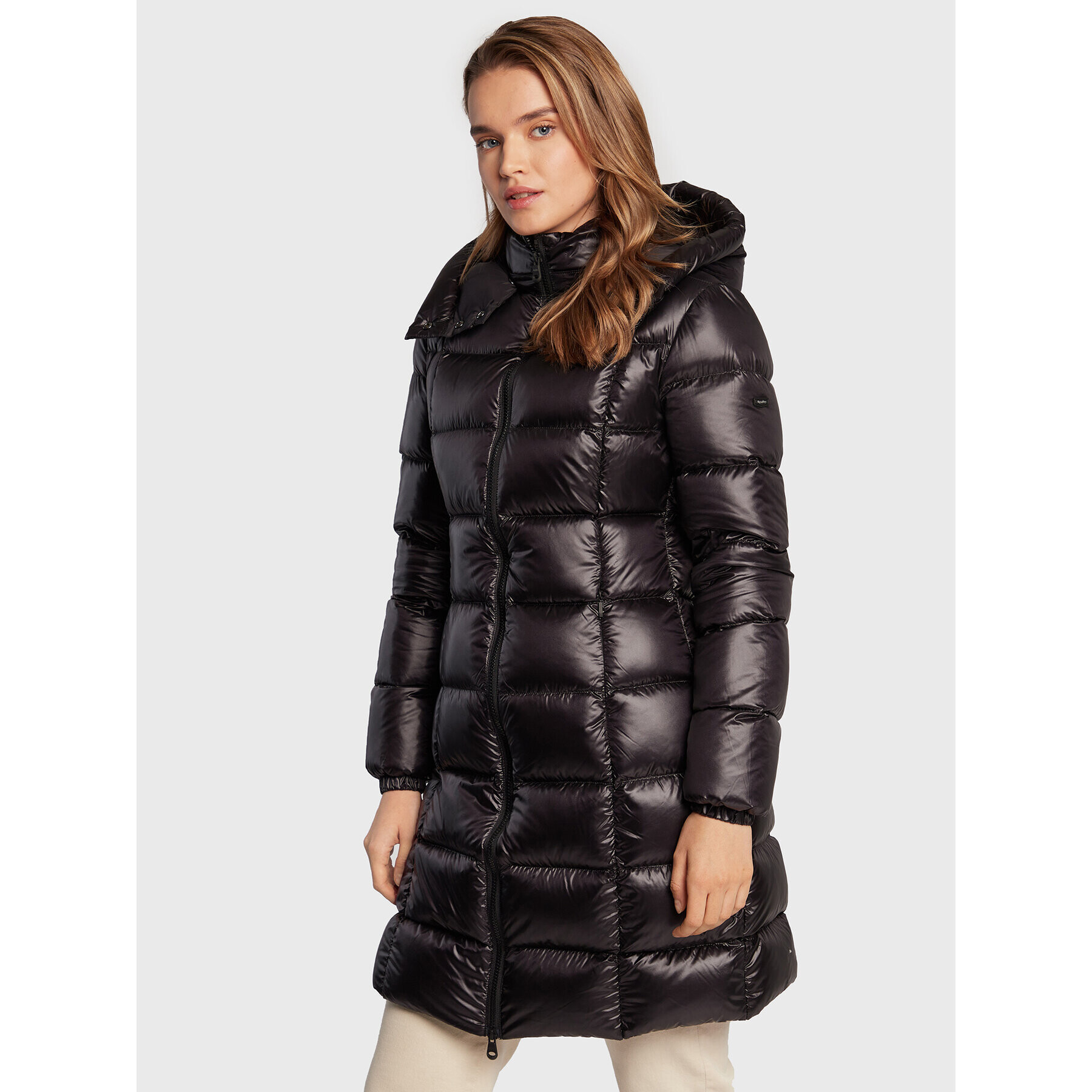 RefrigiWear Пухено яке Ashley W11200 NY0183 Черен Regular Fit - Pepit.bg