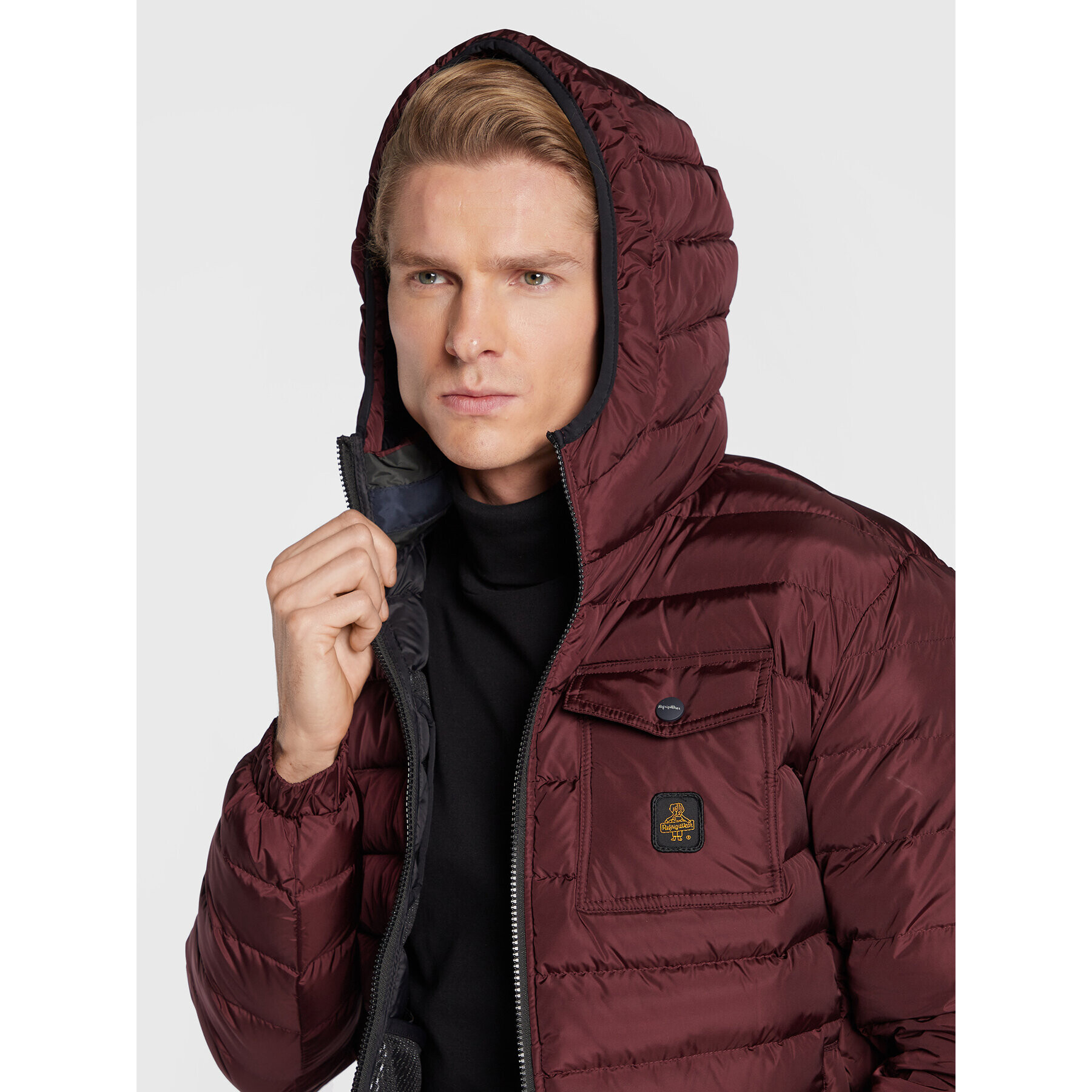 RefrigiWear Пухено яке Hunter G92700 NY0185 Бордо Regular Fit - Pepit.bg