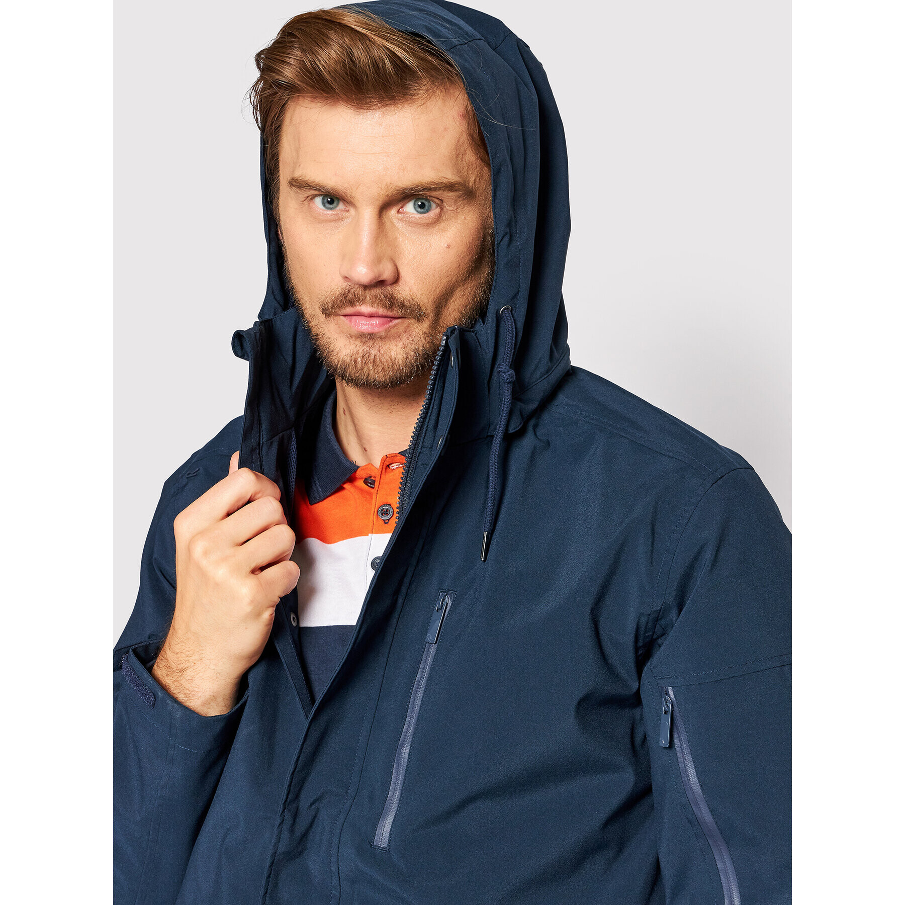 Regatta Яке за дъжд Asher RMW366 Тъмносин Regular Fit - Pepit.bg