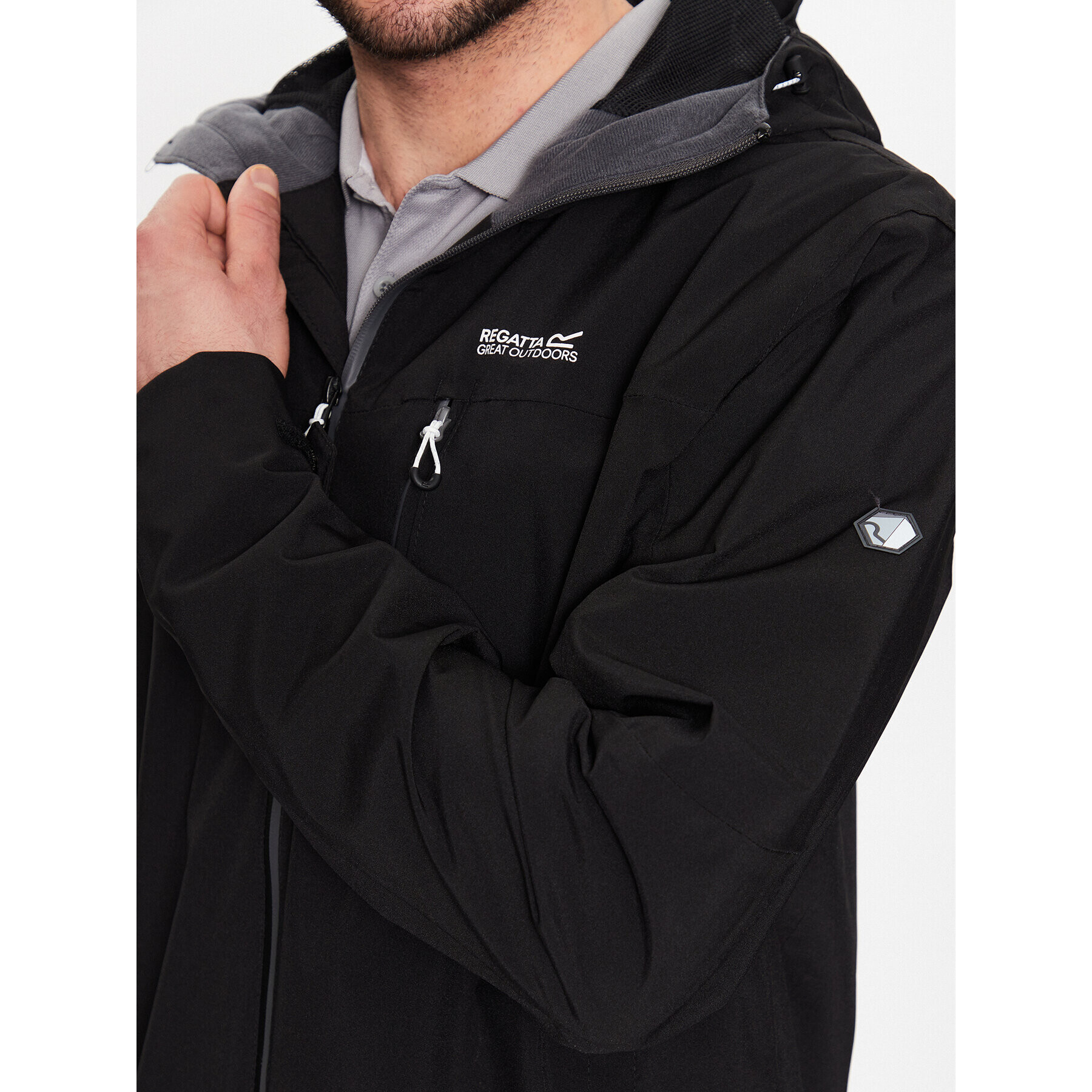 Regatta Яке за дъжд Birchdale RMW279 Черен Regular Fit - Pepit.bg
