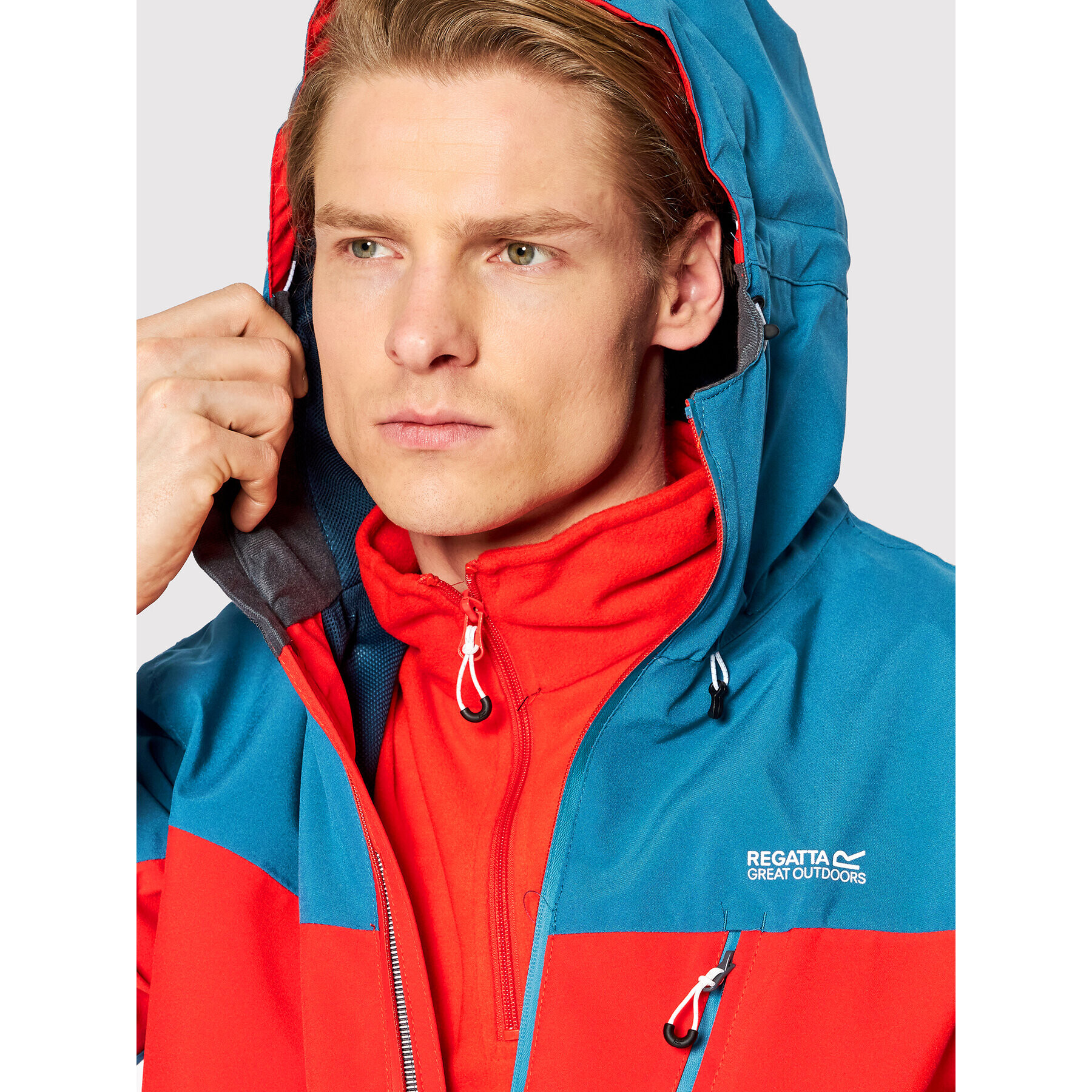 Regatta Яке за дъжд Birchdale RMW279 Червен Regular Fit - Pepit.bg