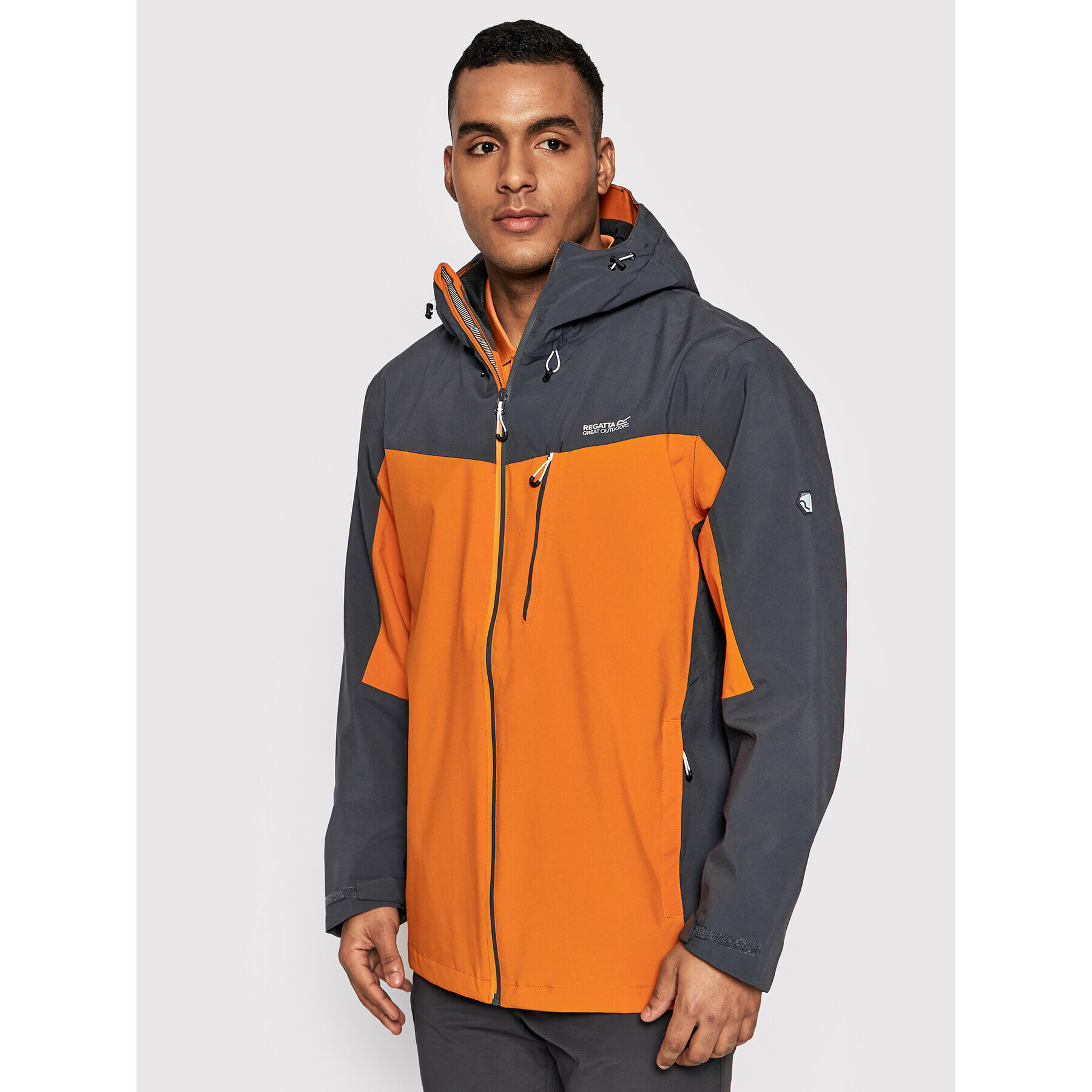Regatta Яке за дъжд Birchdale RMW279 Оранжев Regular Fit - Pepit.bg