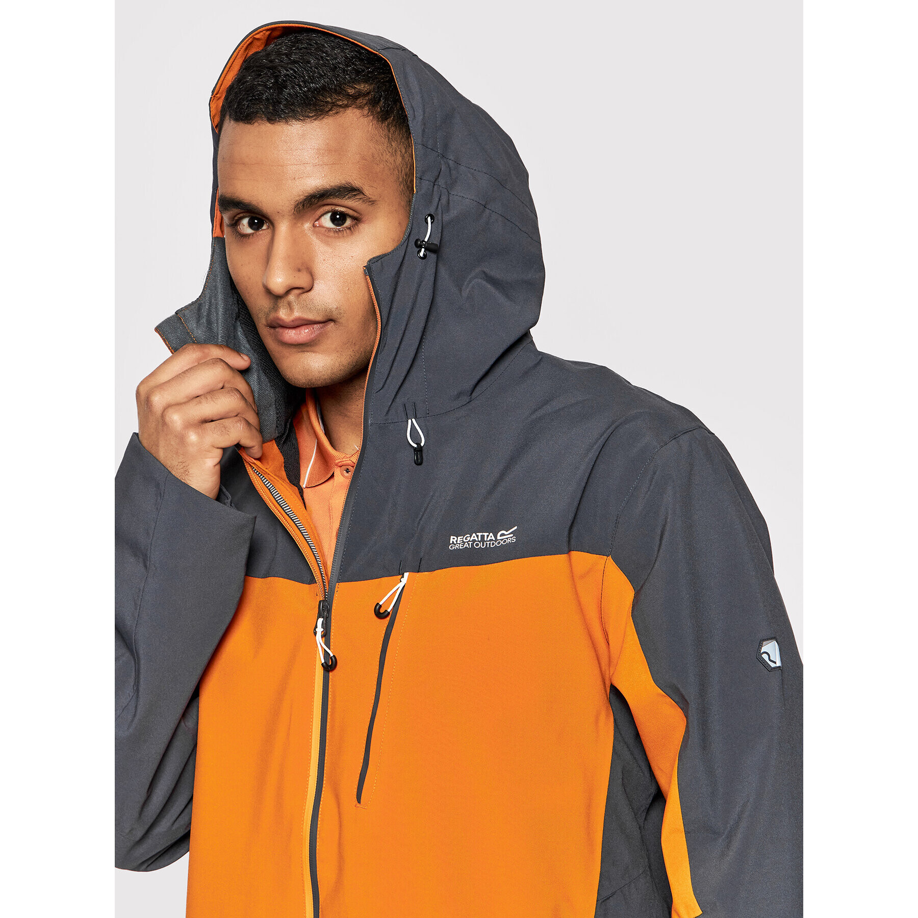 Regatta Яке за дъжд Birchdale RMW279 Оранжев Regular Fit - Pepit.bg