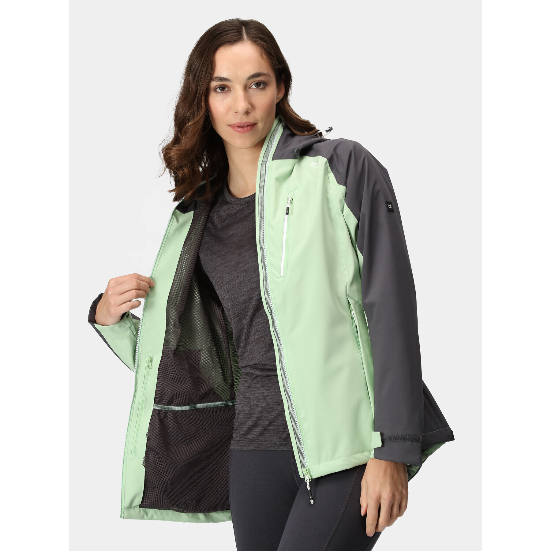 Regatta Яке за дъжд Birchdale RWW300 Зелен Regular Fit - Pepit.bg