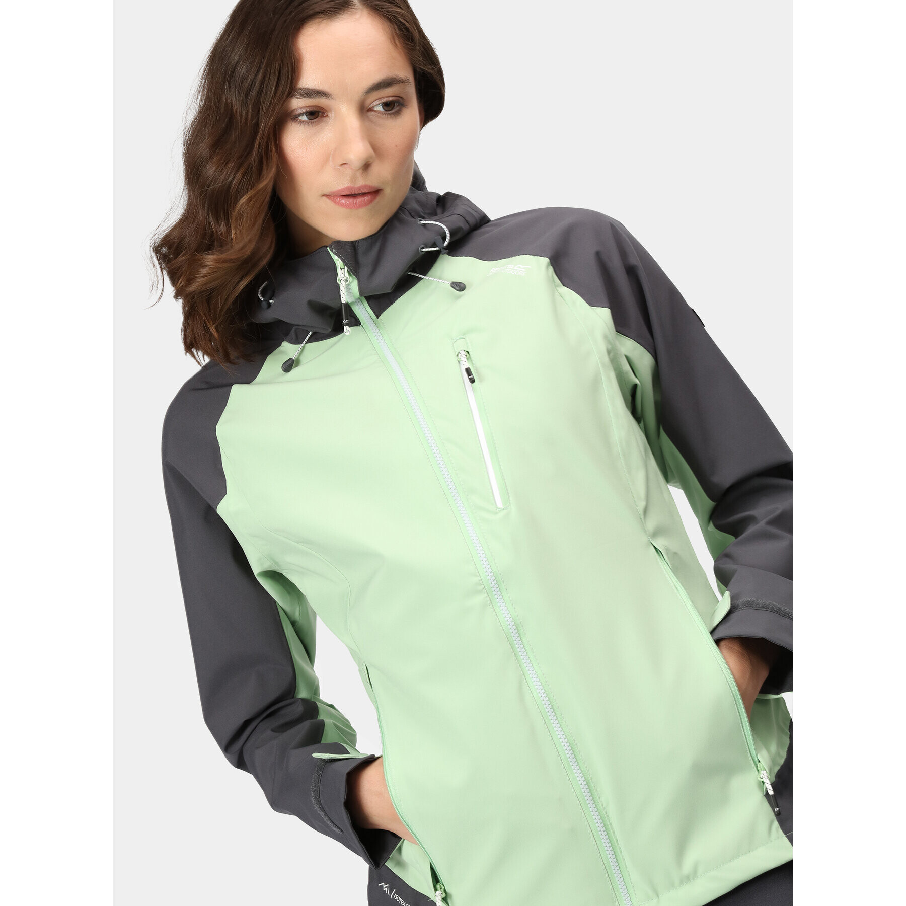 Regatta Яке за дъжд Birchdale RWW300 Зелен Regular Fit - Pepit.bg