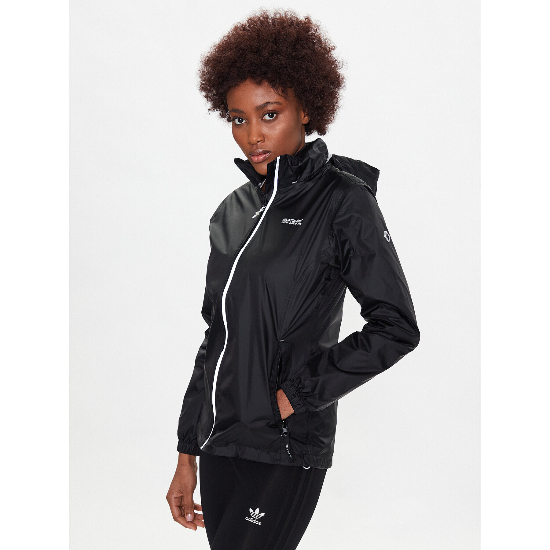 Regatta Яке за дъжд Corinne IV RWW304 Черен Regular Fit - Pepit.bg
