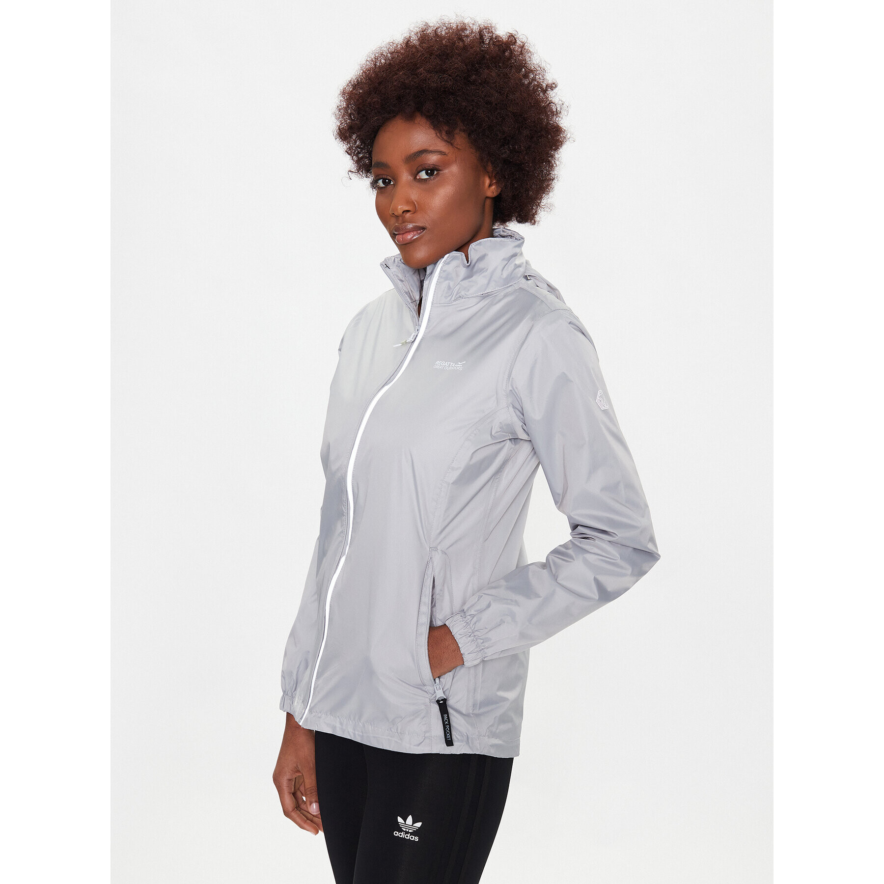 Regatta Яке за дъжд Corinne IV RWW304 Сив Regular Fit - Pepit.bg