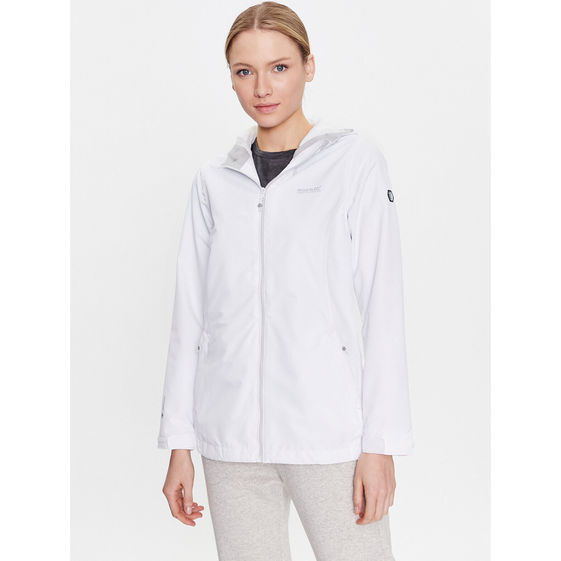 Regatta Яке за дъжд Hamara III RWW346 Бял Regular Fit - Pepit.bg
