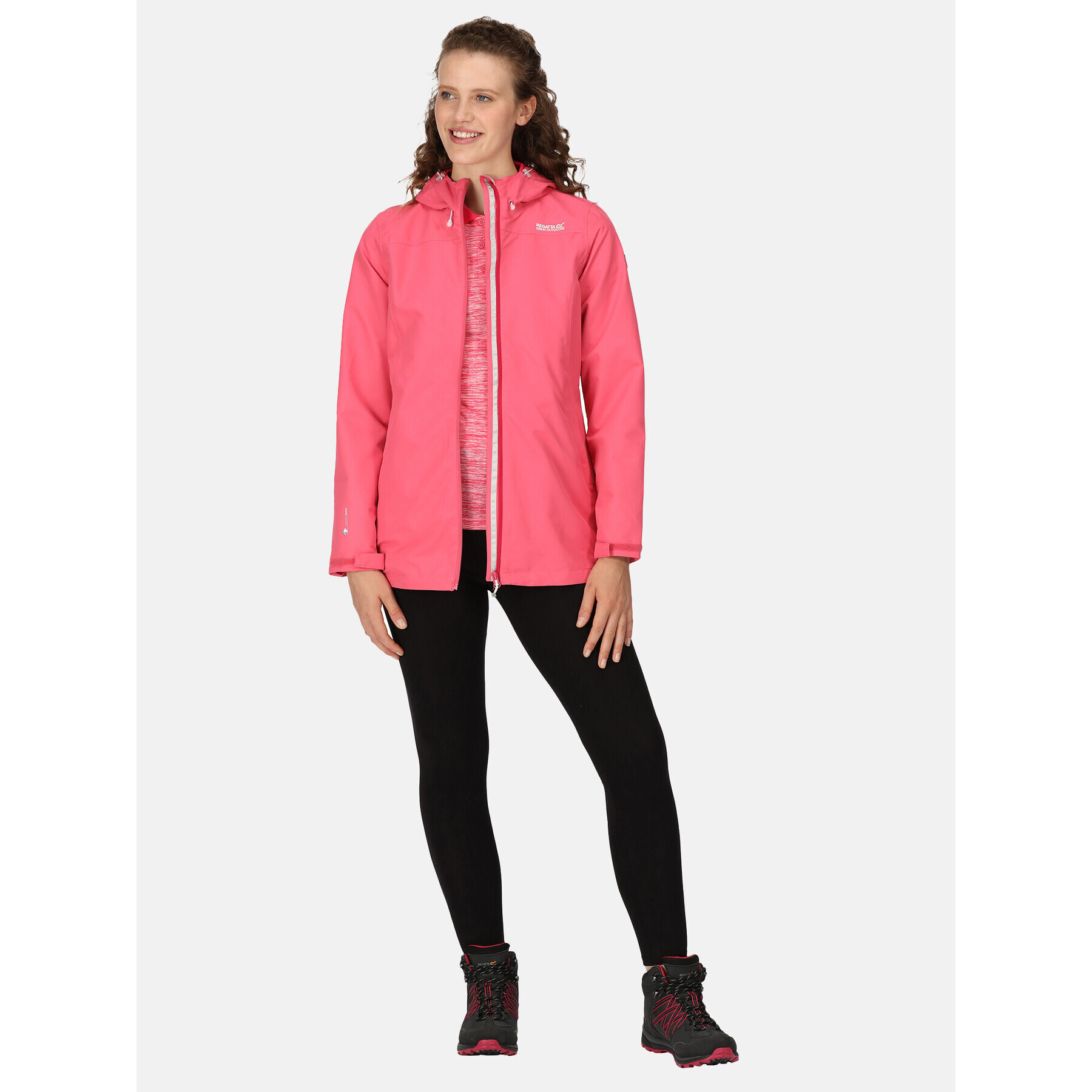 Regatta Яке за дъжд Hamara III RWW346 Розов Regular Fit - Pepit.bg