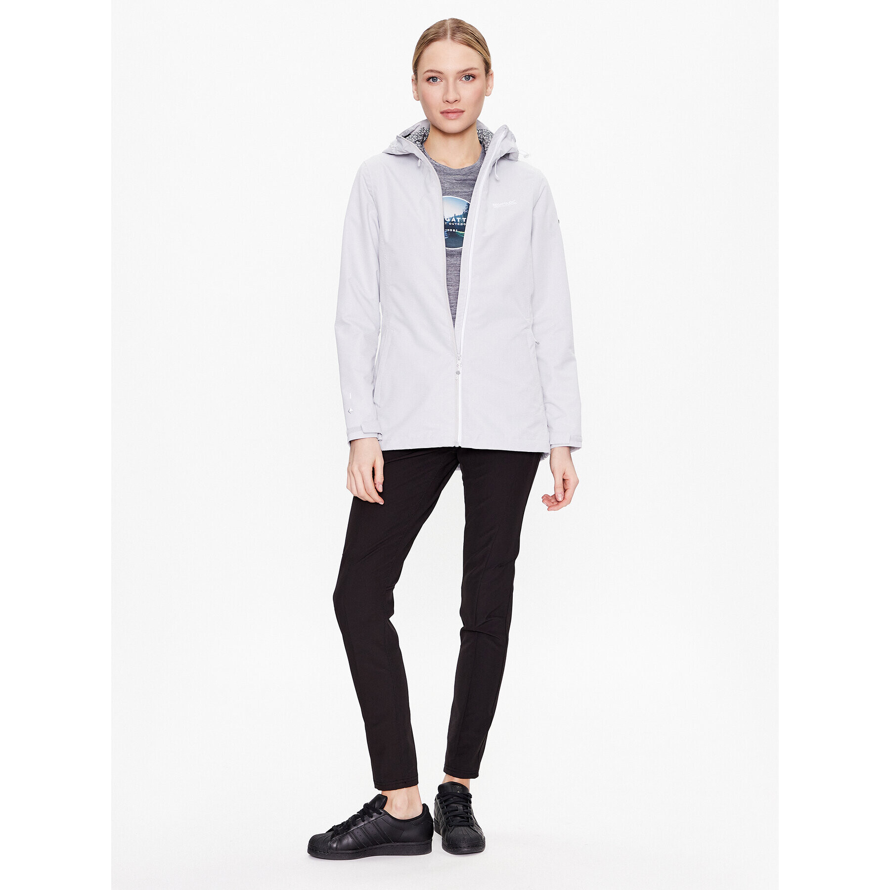 Regatta Яке за дъжд Hamara III RWW346 Сив Regular Fit - Pepit.bg