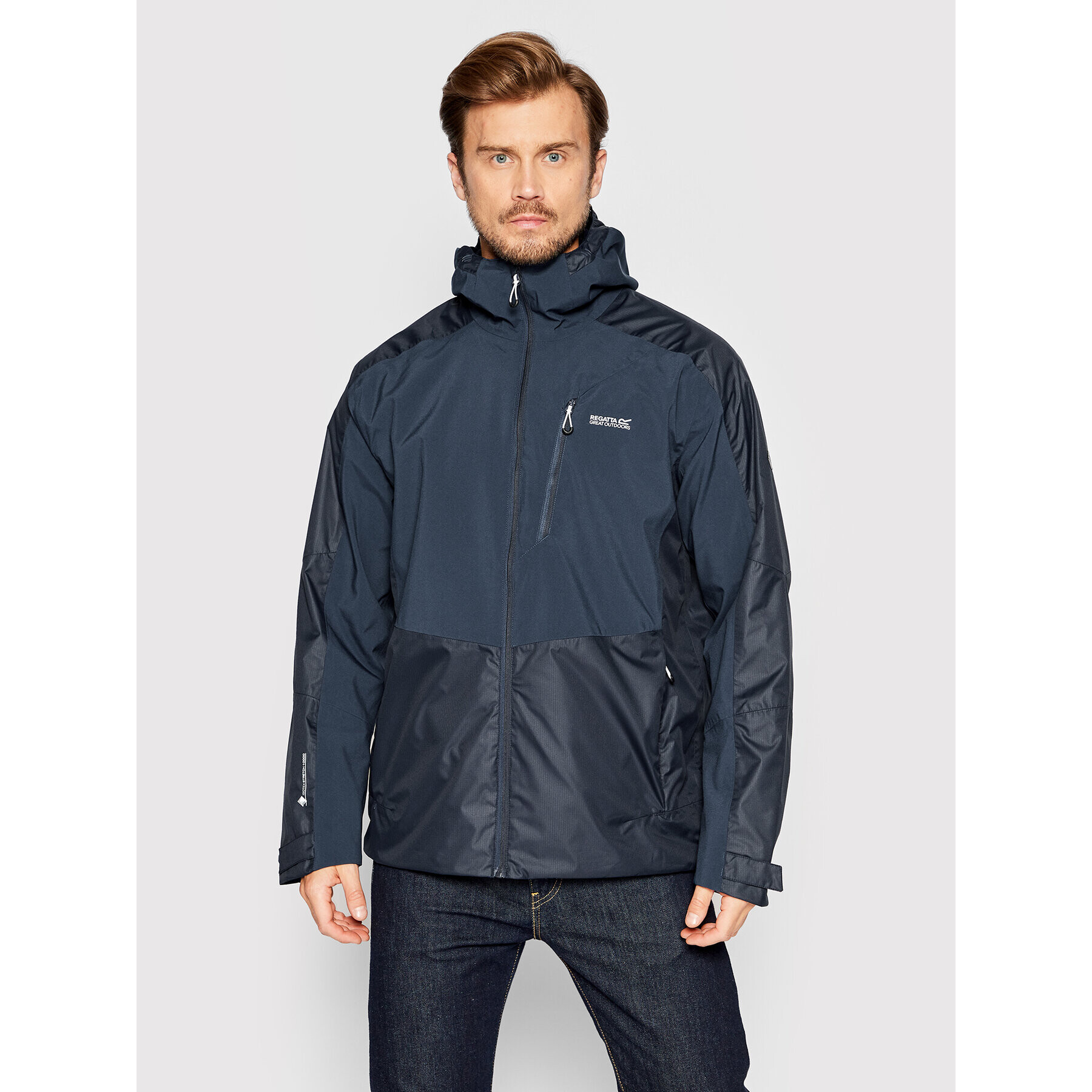 Regatta Яке за дъжд Highton Strech II RMW357 Тъмносин Regular Fit - Pepit.bg