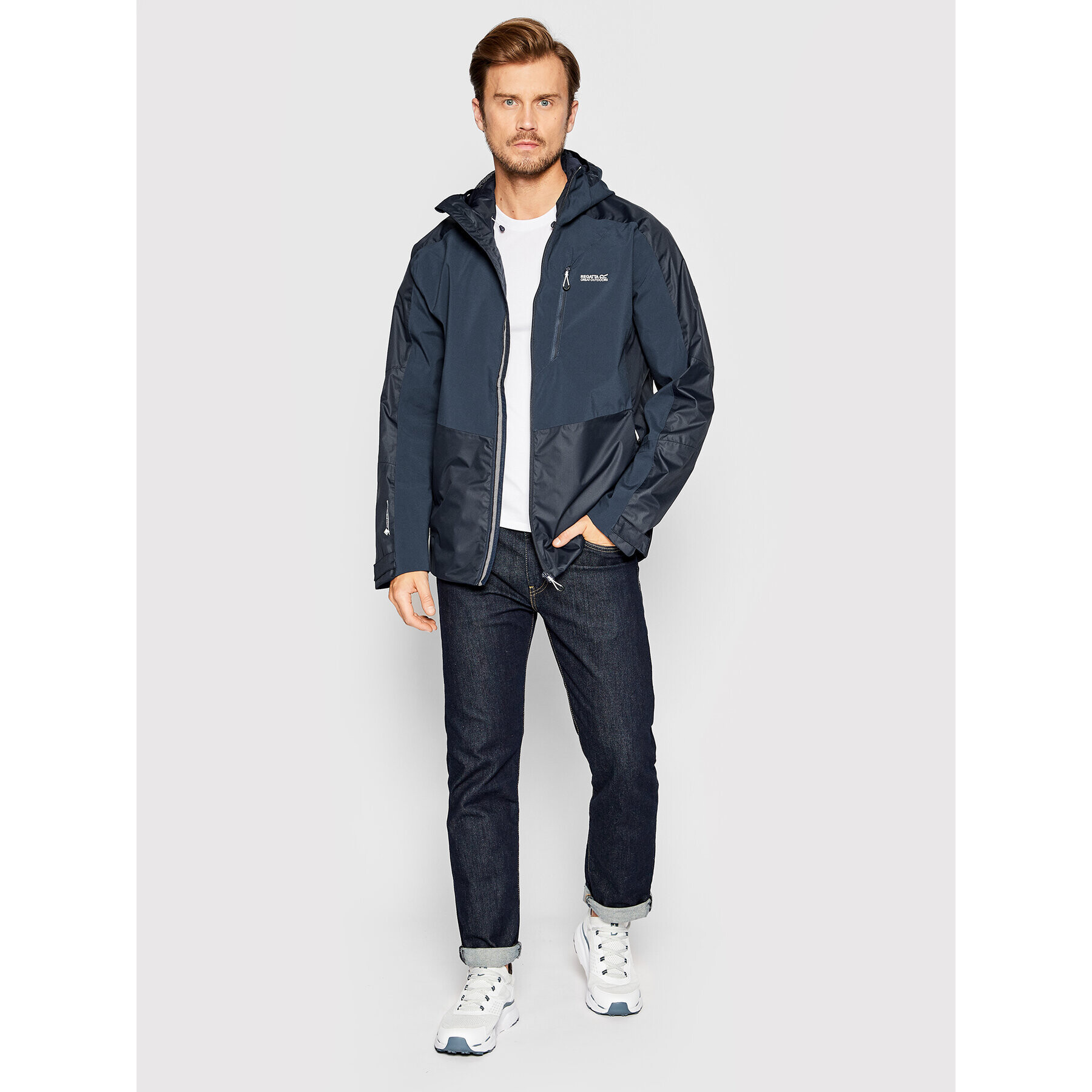 Regatta Яке за дъжд Highton Strech II RMW357 Тъмносин Regular Fit - Pepit.bg