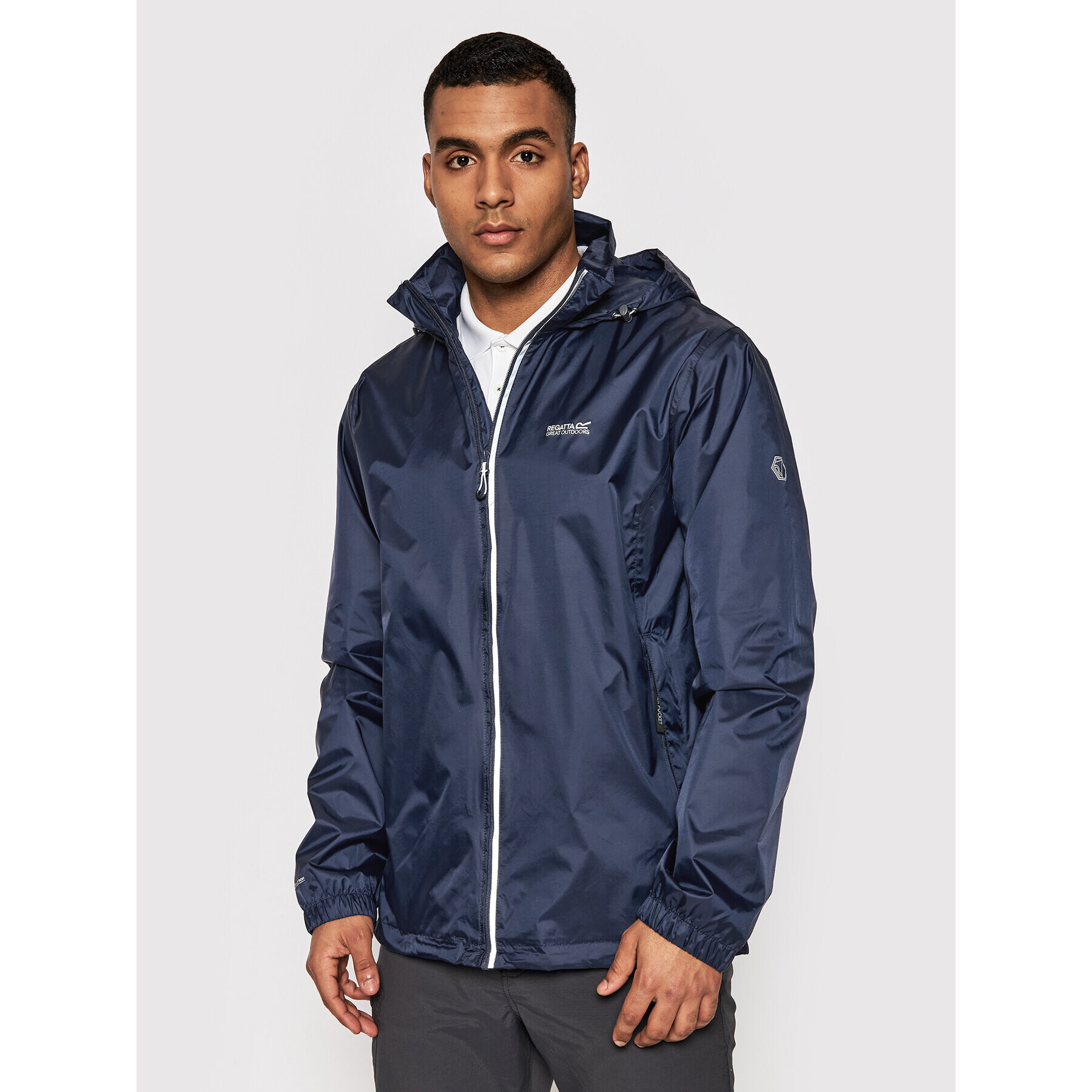 Regatta Яке за дъжд Lyle IV RMW283 Тъмносин Regular Fit - Pepit.bg
