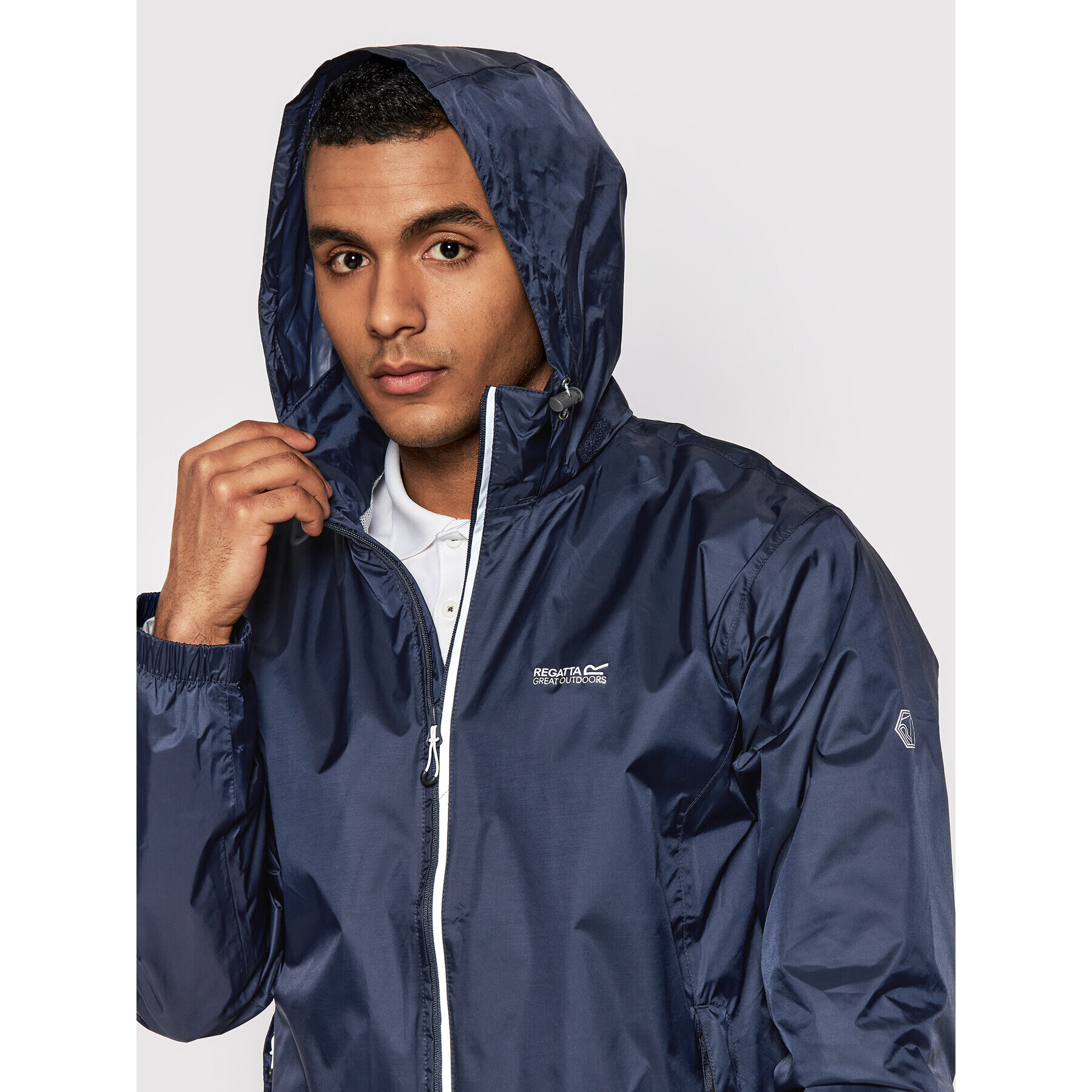 Regatta Яке за дъжд Lyle IV RMW283 Тъмносин Regular Fit - Pepit.bg