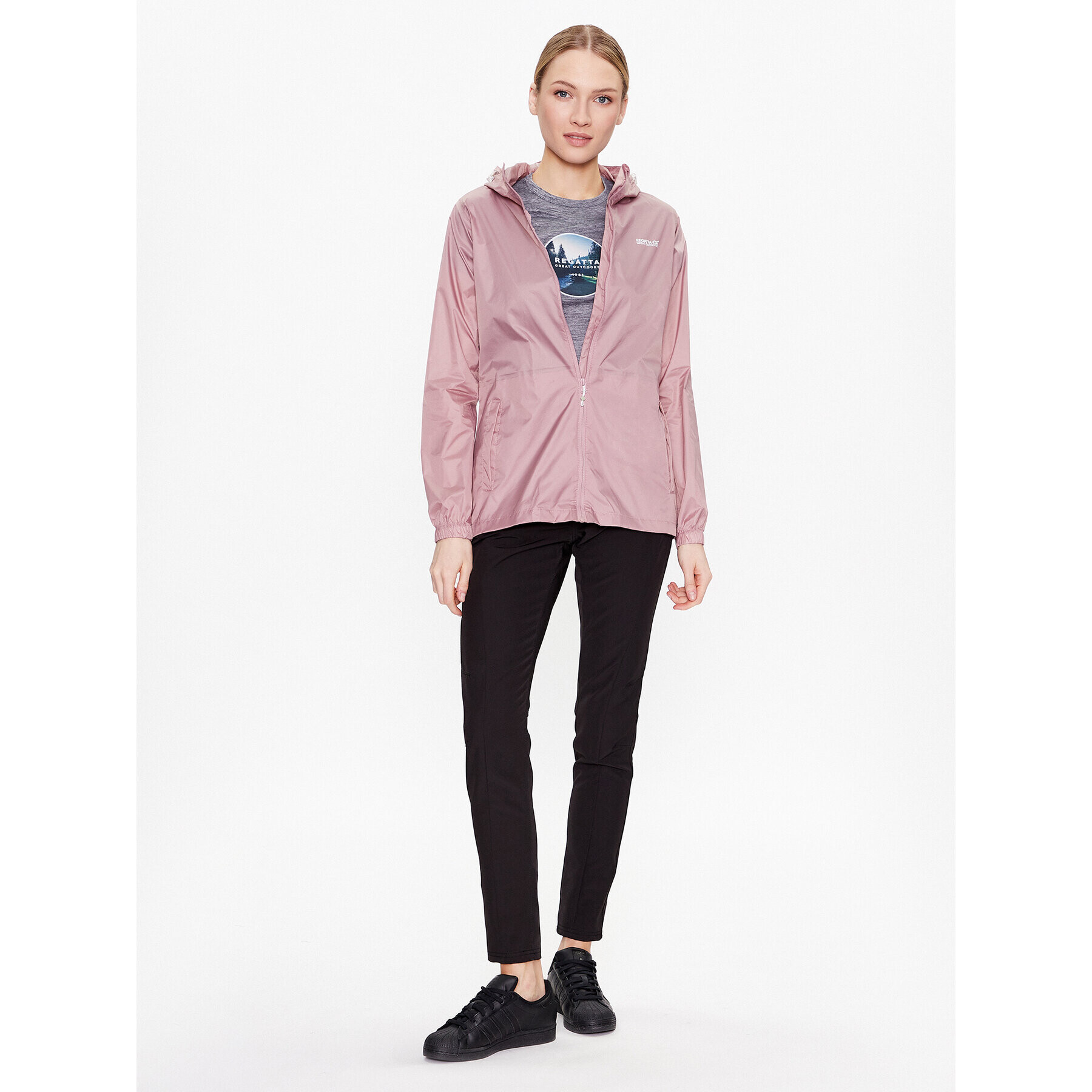 Regatta Яке за дъжд Pack-It III RWW305 Розов Regular Fit - Pepit.bg