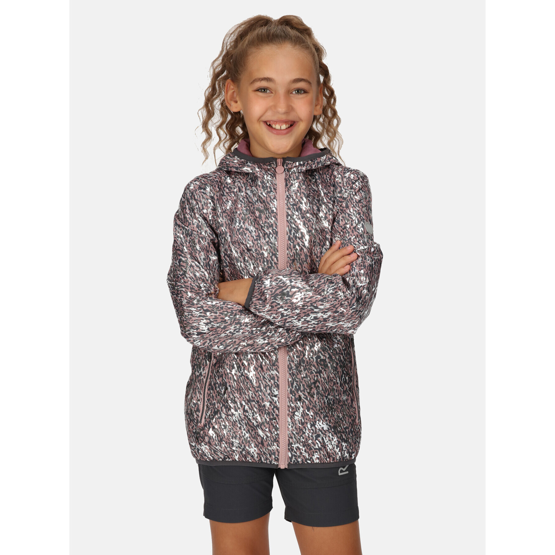 Regatta Яке за дъжд Printed Lever RKW176 Розов Regular Fit - Pepit.bg