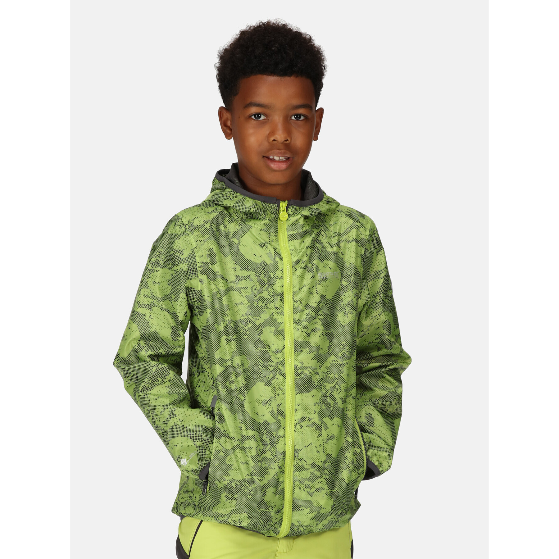 Regatta Яке за дъжд Printed Lever RKW176 Зелен Regular Fit - Pepit.bg