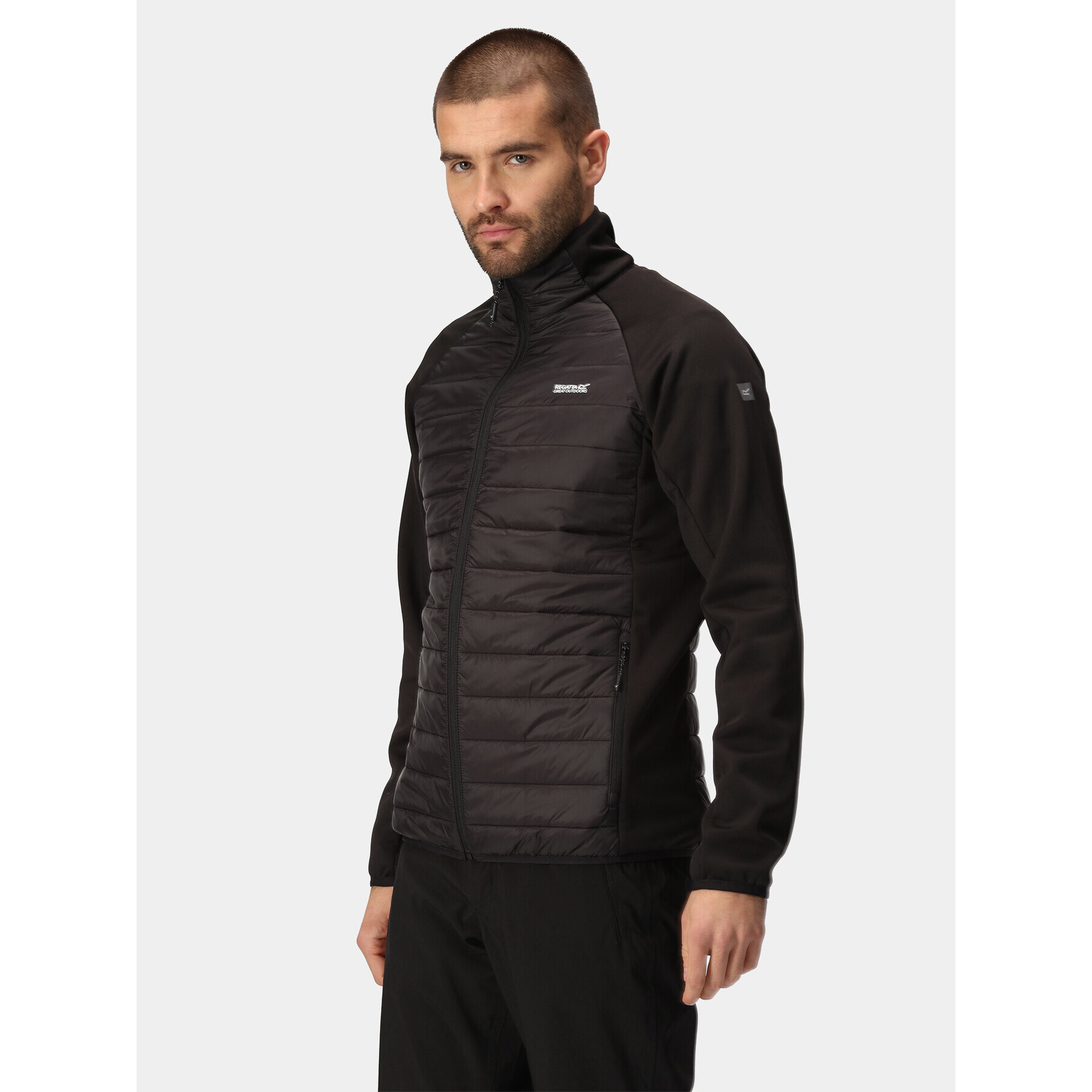 Regatta Преходно яке Clumber IV Hybrid RMN226 Черен Regular Fit - Pepit.bg