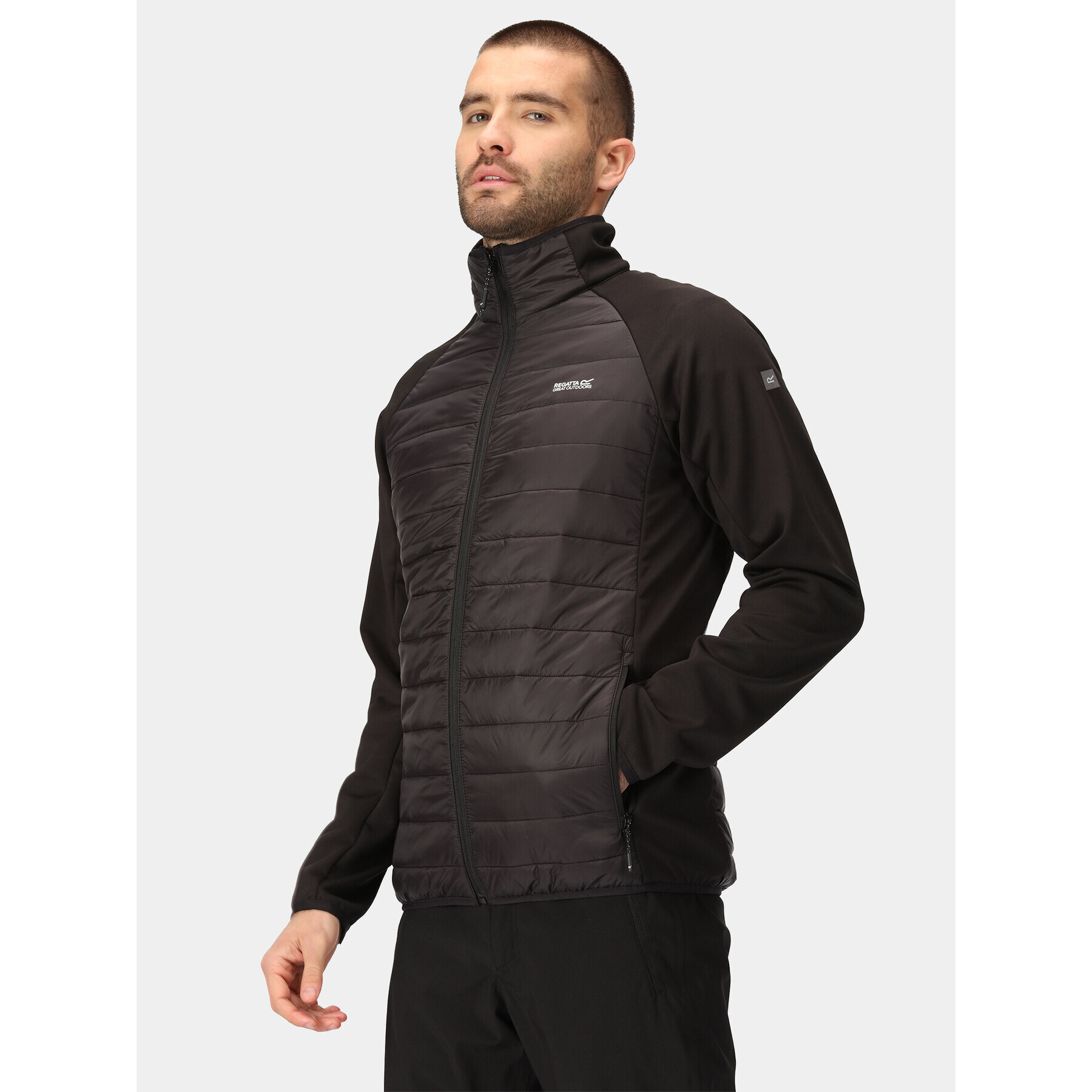 Regatta Преходно яке Clumber IV Hybrid RMN226 Черен Regular Fit - Pepit.bg