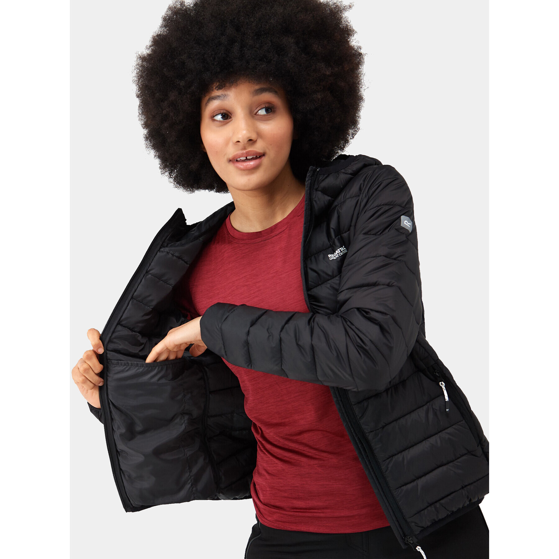 Regatta Пухено яке Marizion RWN273 Черен Regular Fit - Pepit.bg