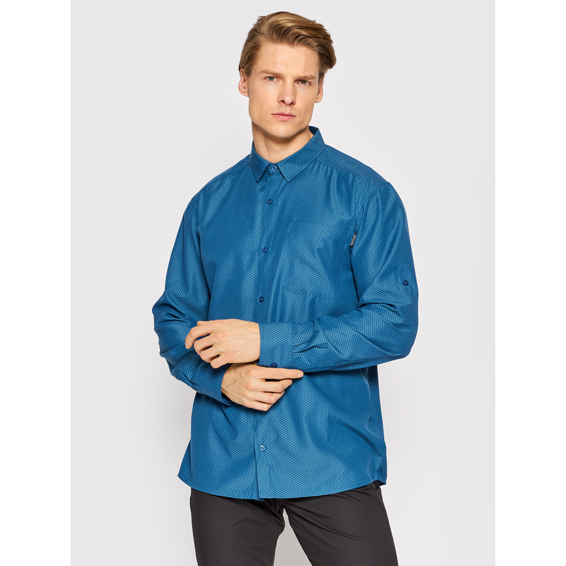 Regatta Риза Mindano IV RMS16 Тъмносин Regular Fit - Pepit.bg