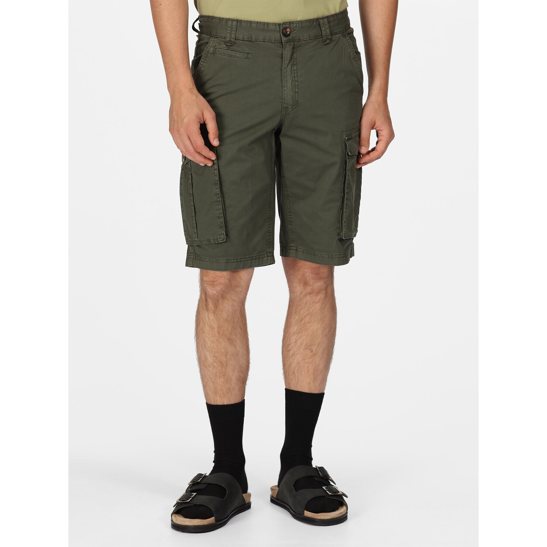 Regatta Шорти от плат Shorebay Short RMJ221 Каки Regular Fit - Pepit.bg
