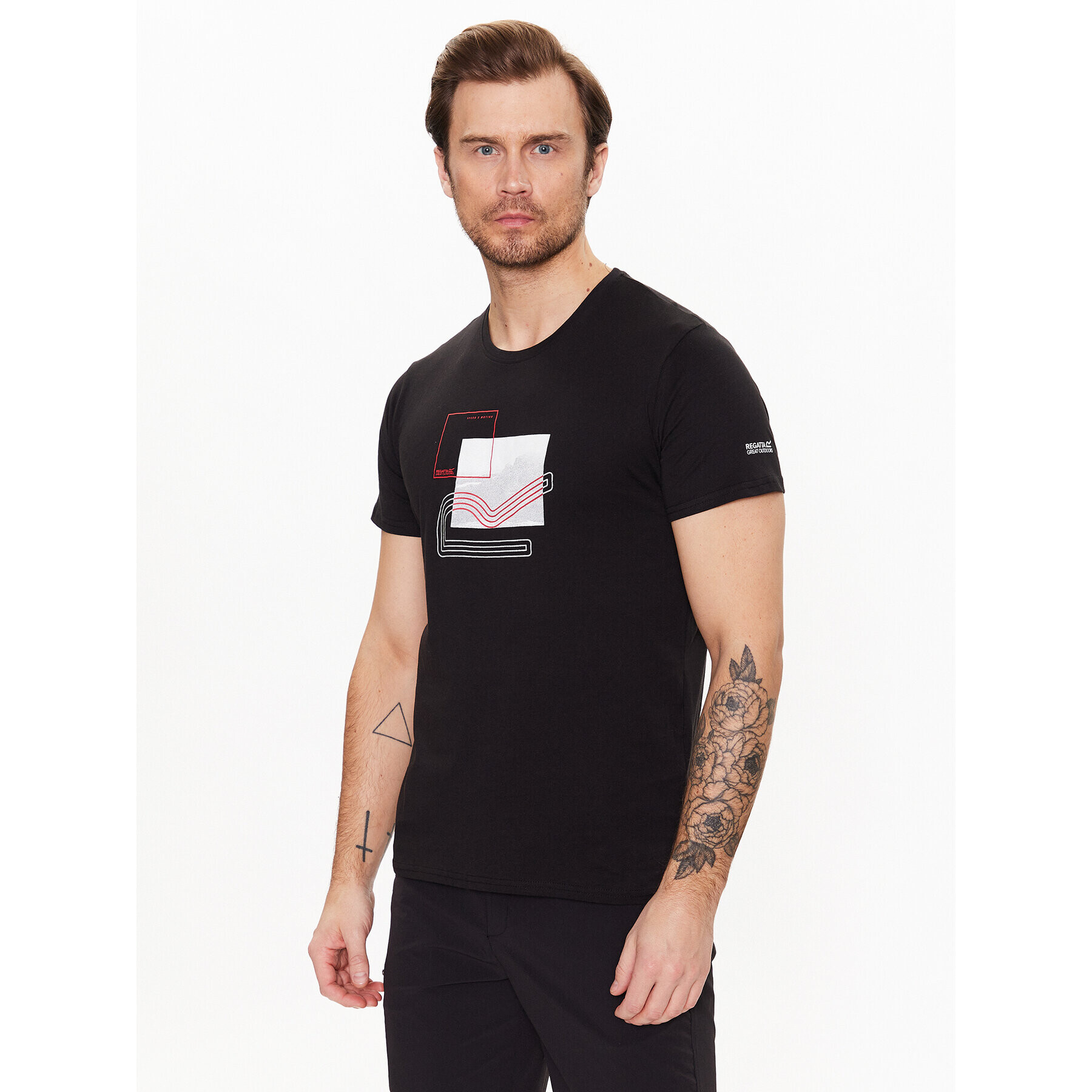 Regatta Тишърт Breezed III RMT273 Черен Regular Fit - Pepit.bg
