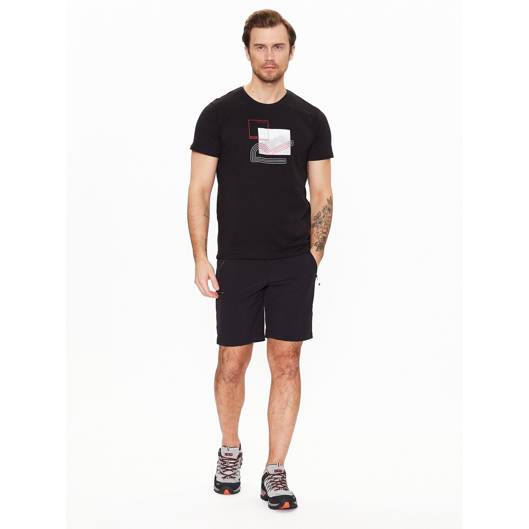 Regatta Тишърт Breezed III RMT273 Черен Regular Fit - Pepit.bg