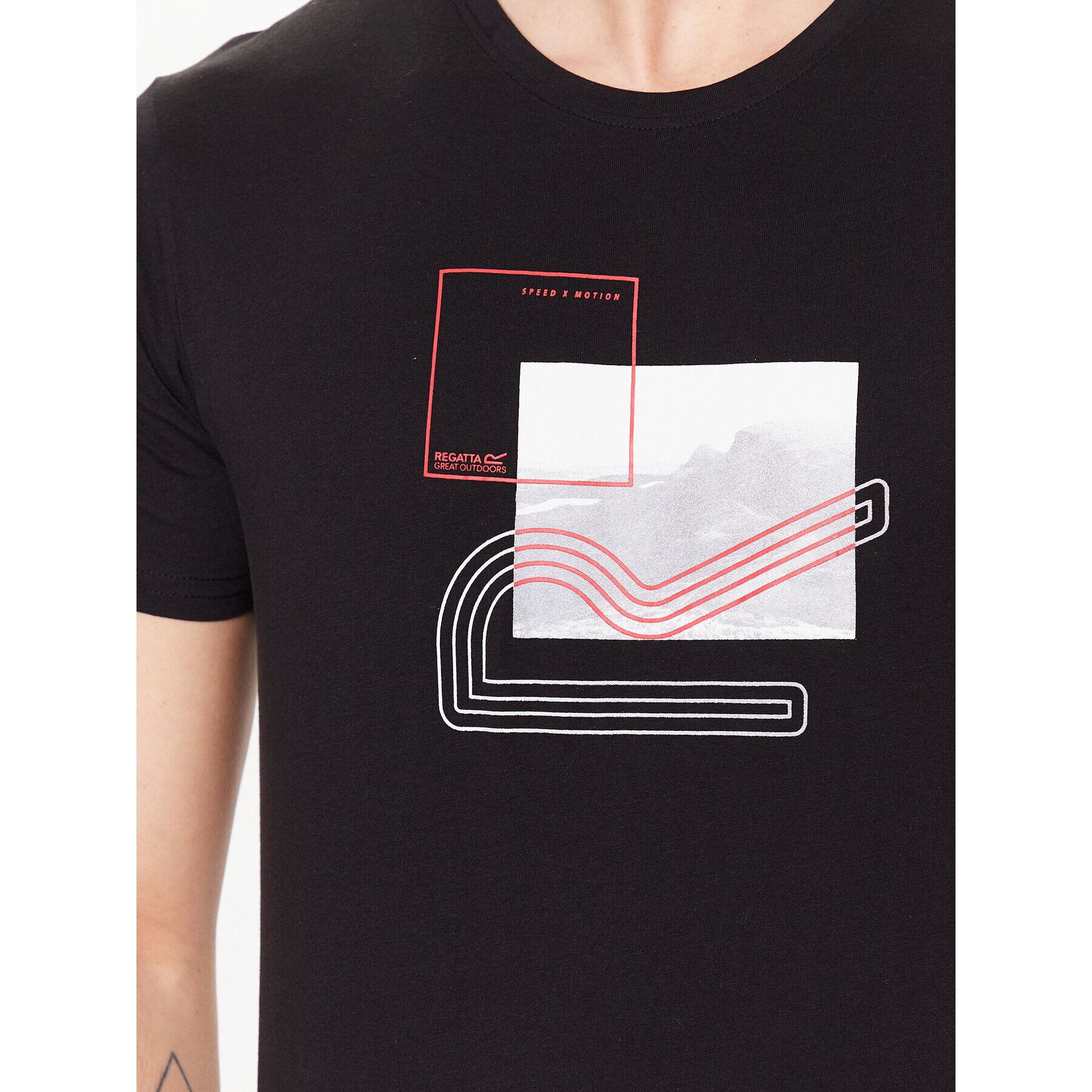Regatta Тишърт Breezed III RMT273 Черен Regular Fit - Pepit.bg