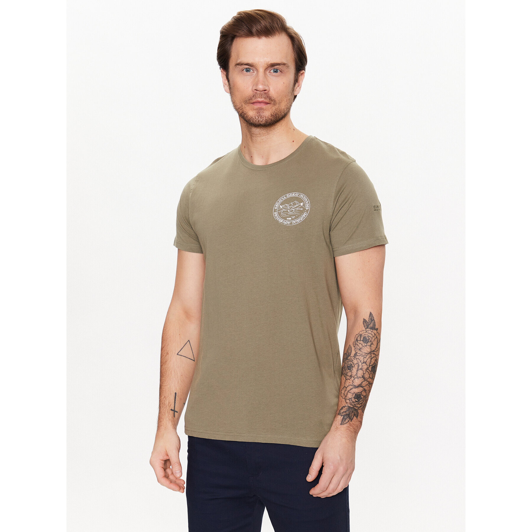 Regatta Тишърт Cline VII RMT263 Зелен Regular Fit - Pepit.bg
