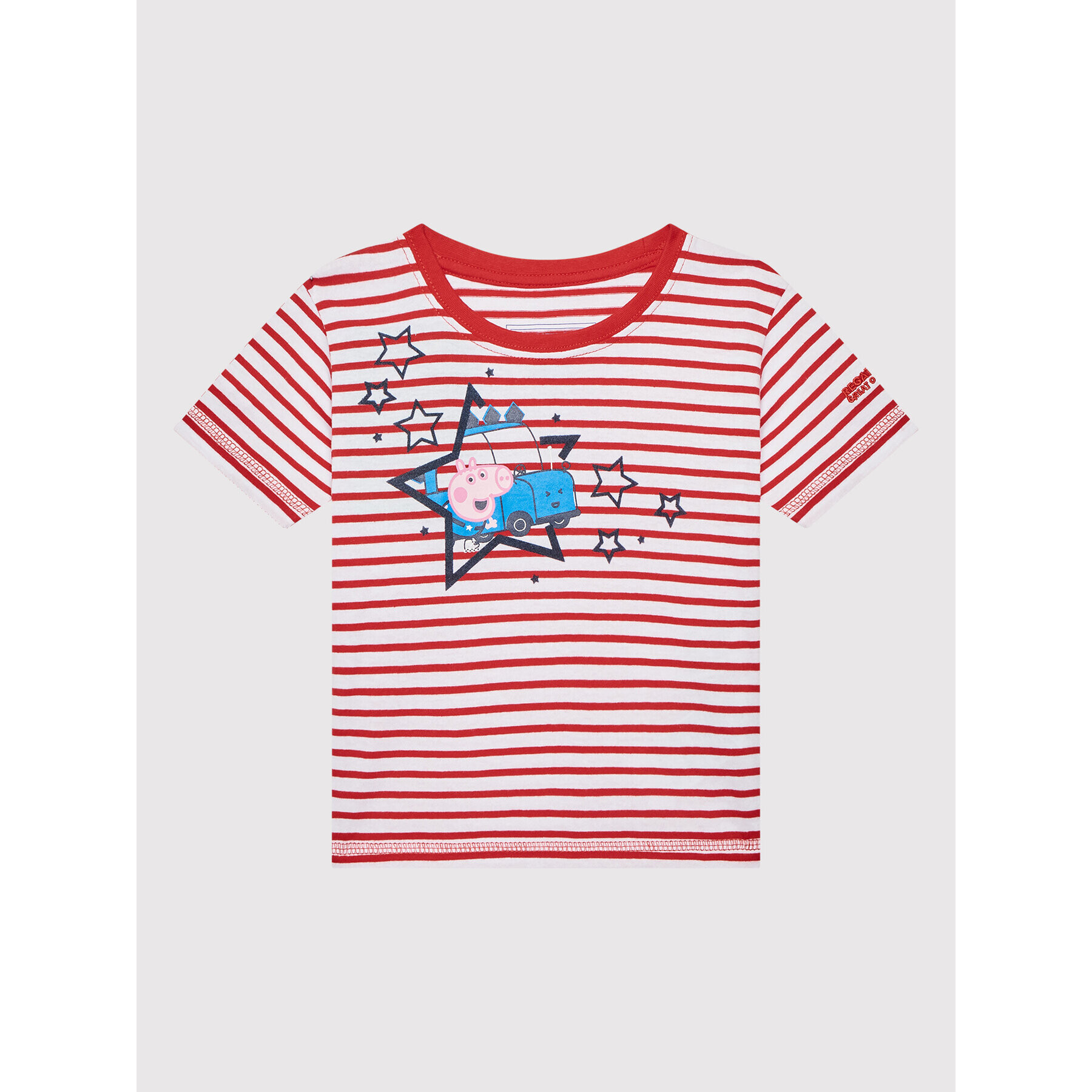 Regatta Тишърт Peppa Stripe RKT139 Червен Regular Fit - Pepit.bg