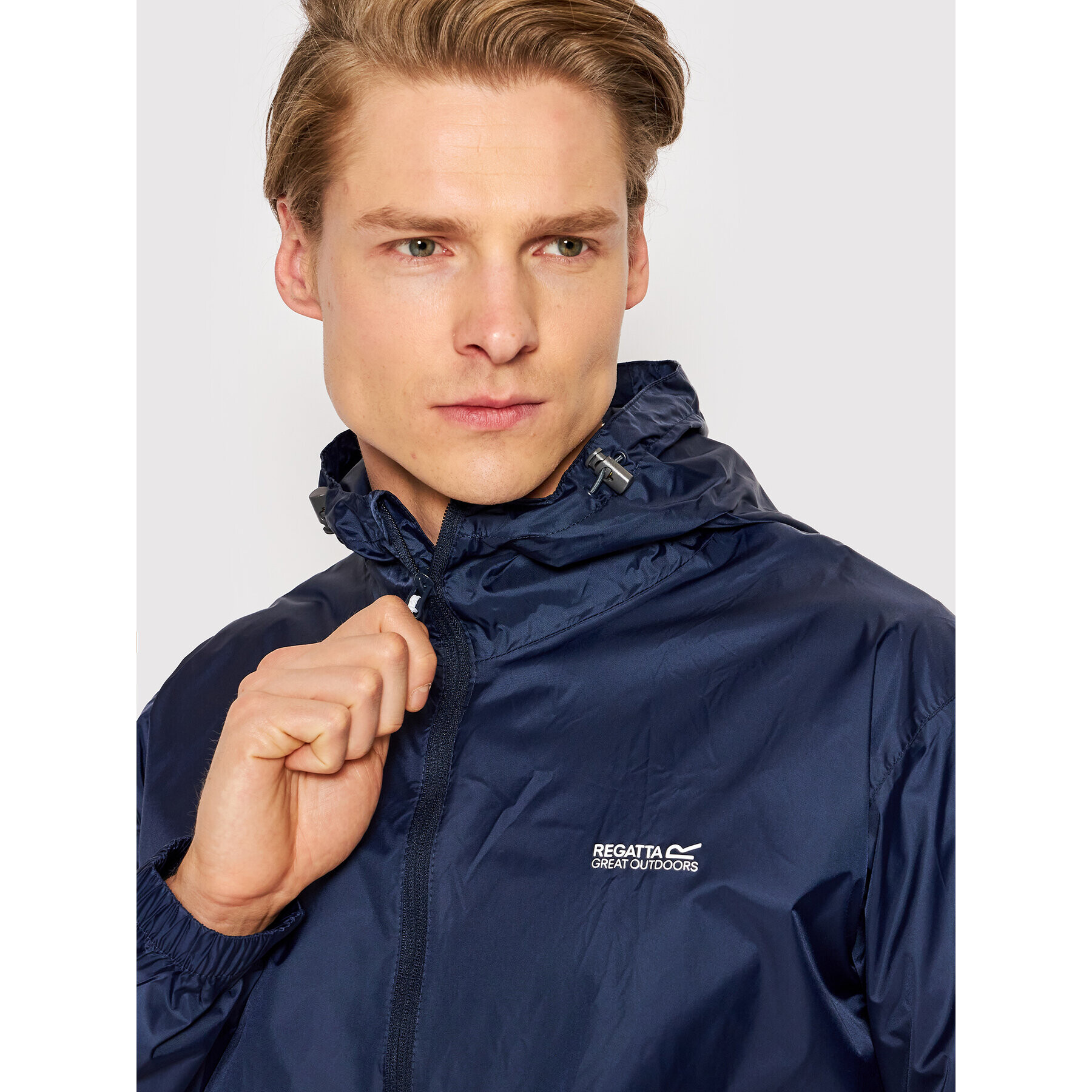 Regatta Яке за дъжд Matt RMW281 Тъмносин Regular Fit - Pepit.bg