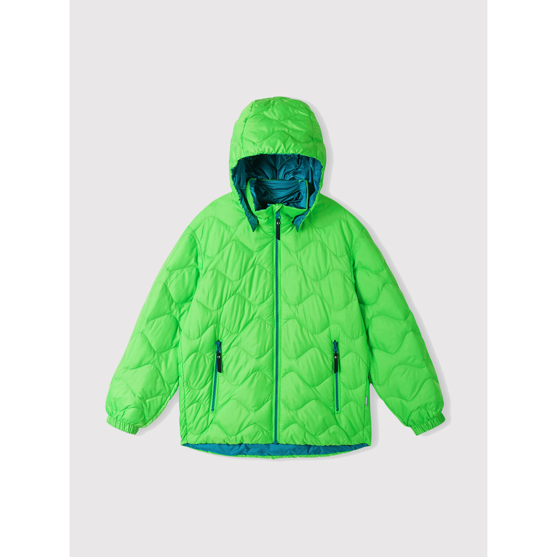 Reima Пухено яке Fossila 5100058A Зелен Regular Fit - Pepit.bg