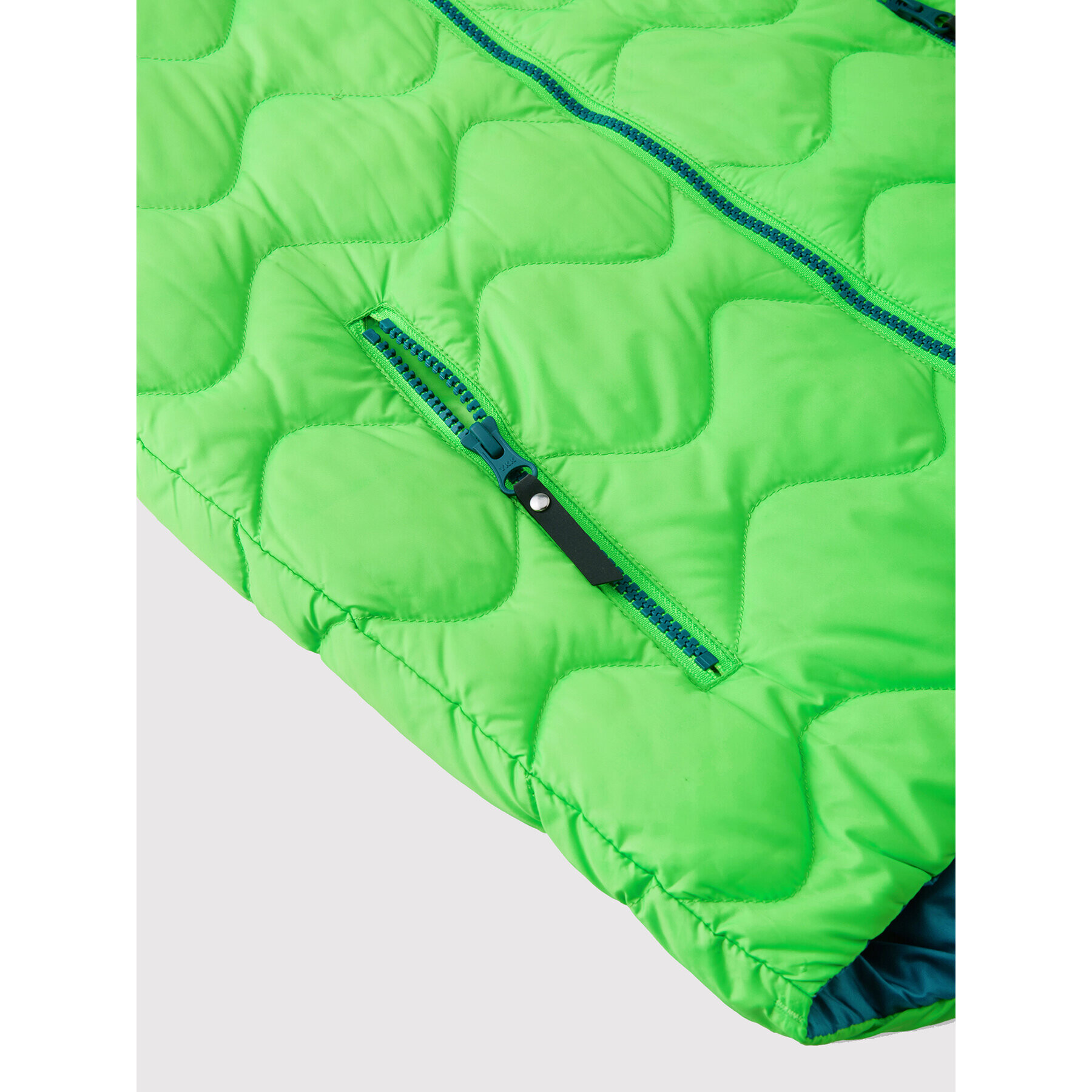 Reima Пухено яке Fossila 5100058A Зелен Regular Fit - Pepit.bg