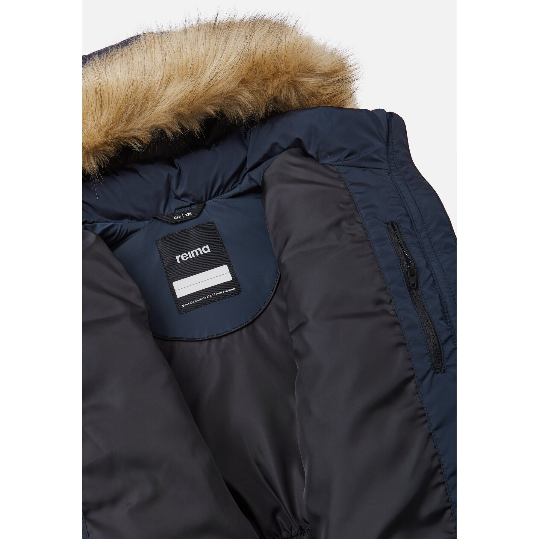 Reima Пухено яке Lunta 5100108A Тъмносин Regular Fit - Pepit.bg