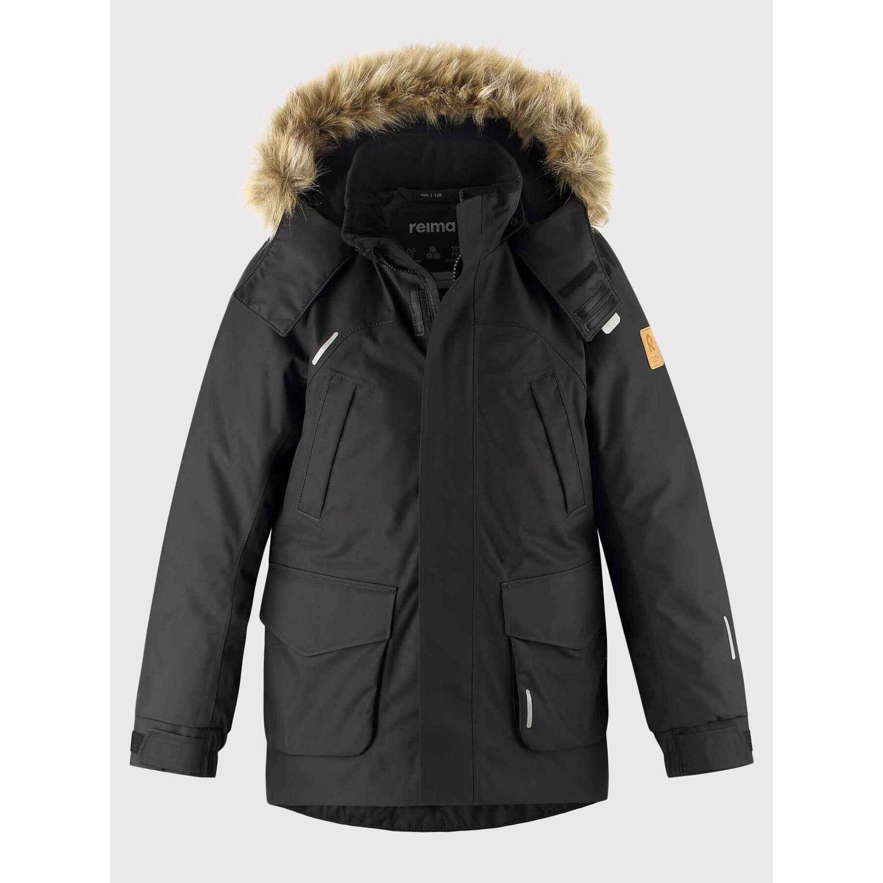 Reima Пухено яке Serkku 531354 Черен Regular Fit - Pepit.bg
