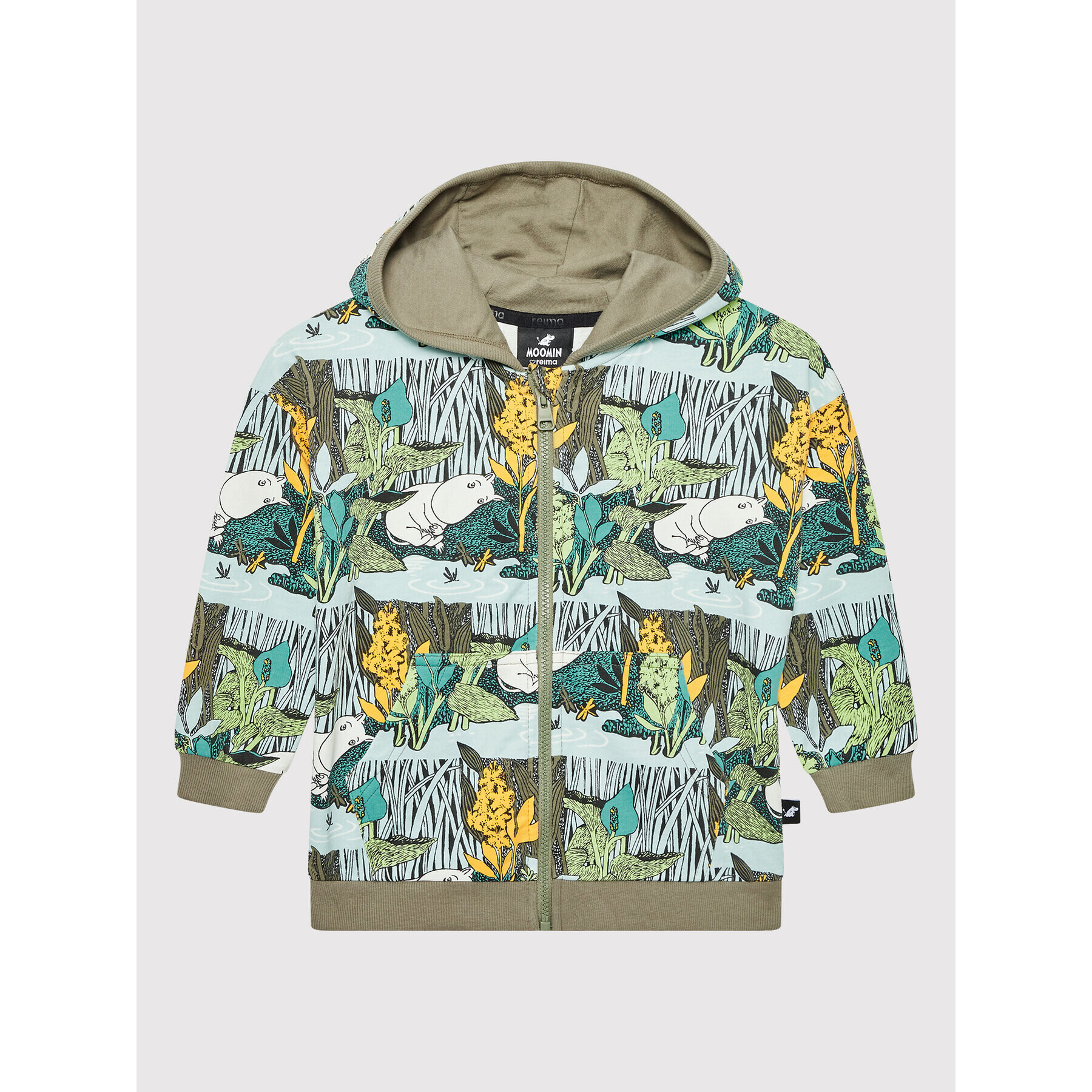 Reima Суитшърт MOOMIN Gryning 516683M Зелен Regular Fit - Pepit.bg