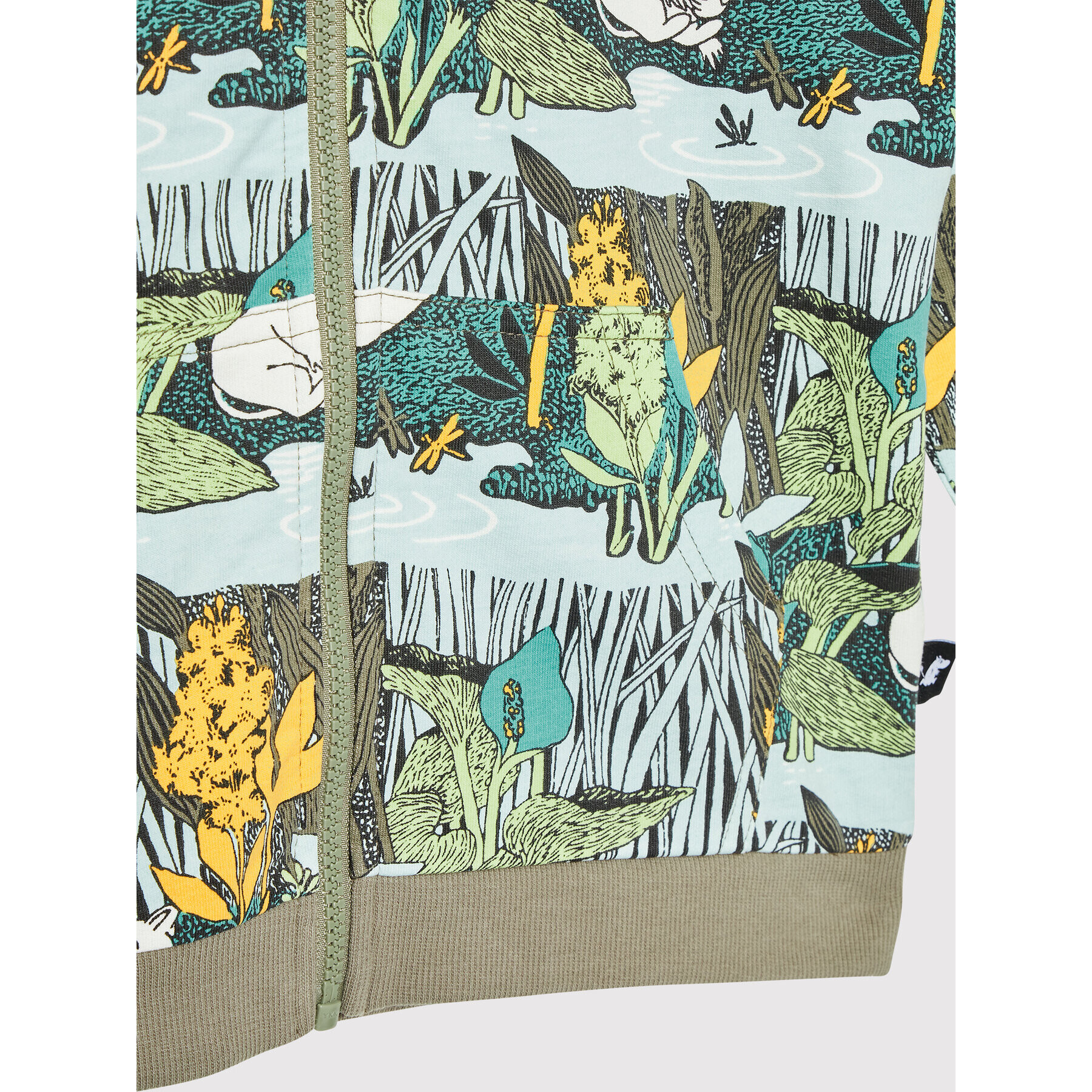 Reima Суитшърт MOOMIN Gryning 516683M Зелен Regular Fit - Pepit.bg