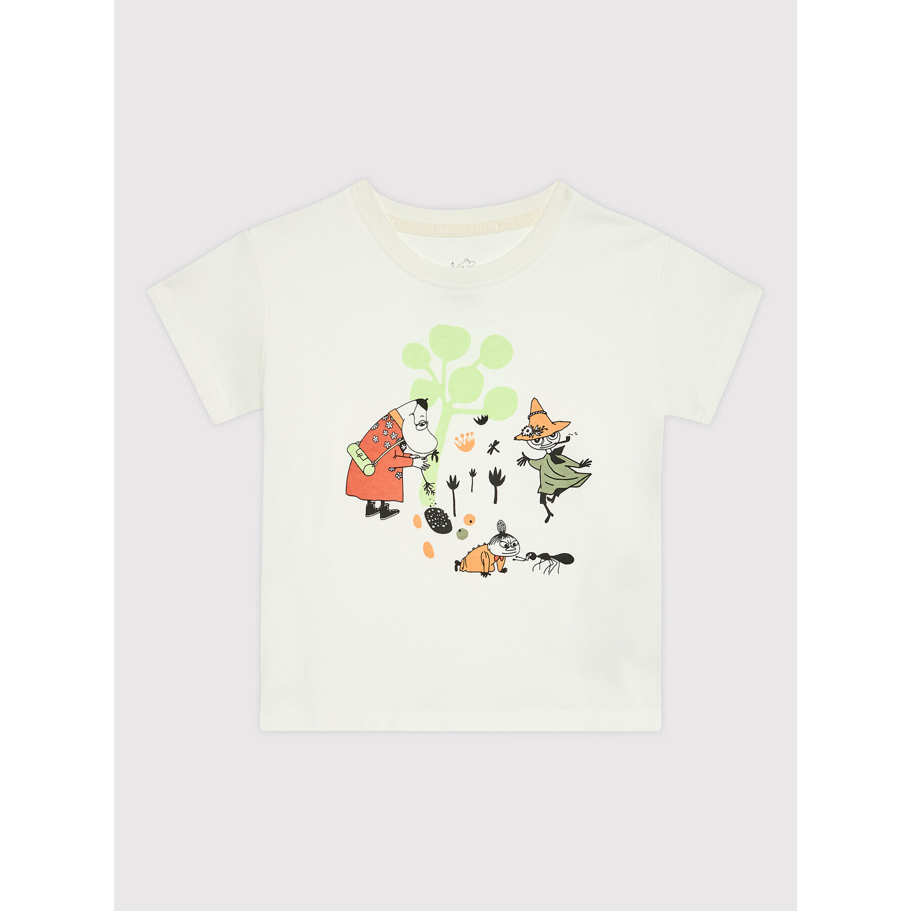 Reima Тишърт Moomin Tussilago 516689M Бял Relaxed Fit - Pepit.bg