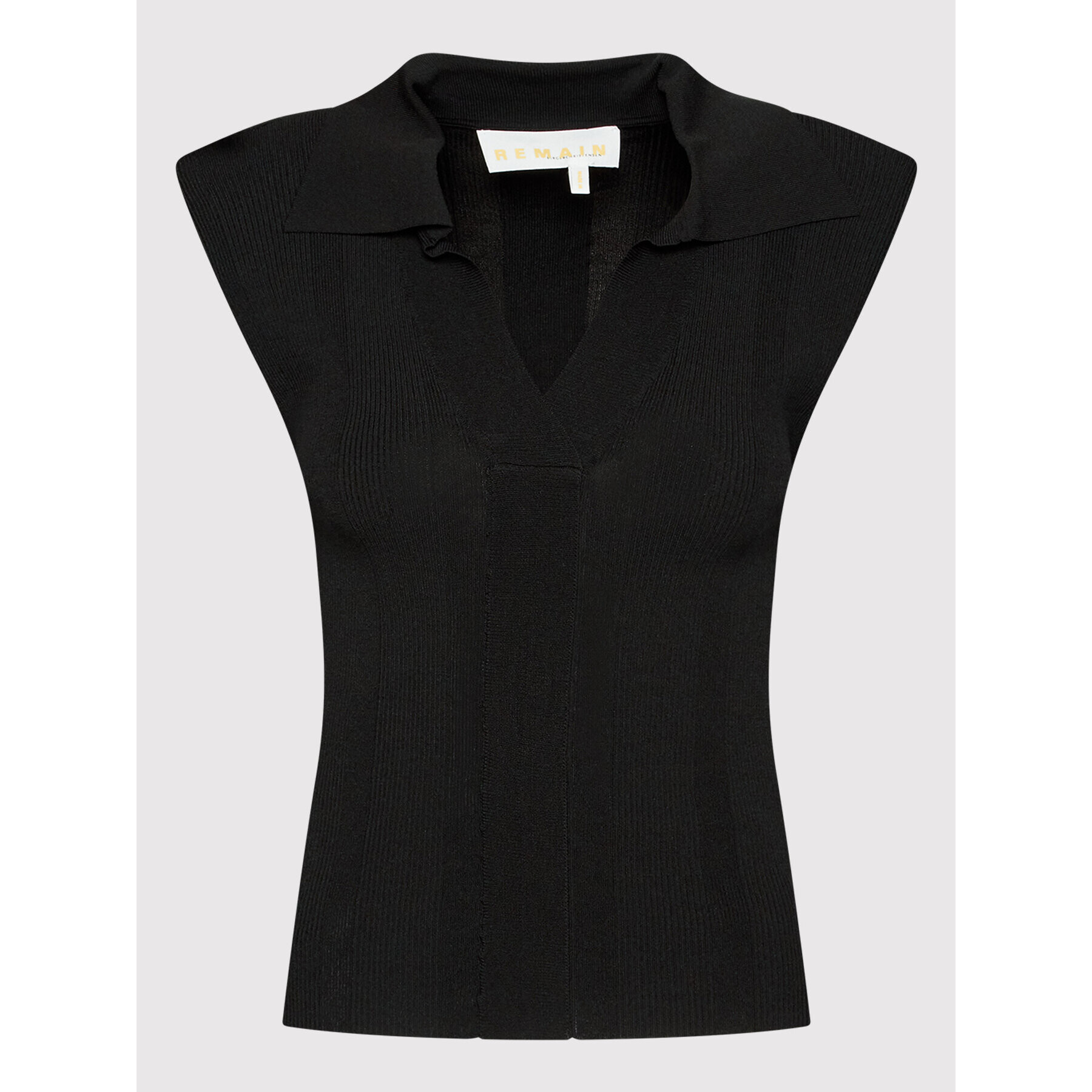 Remain Блуза Joy Sl Knit RM1093 Черен Slim Fit - Pepit.bg