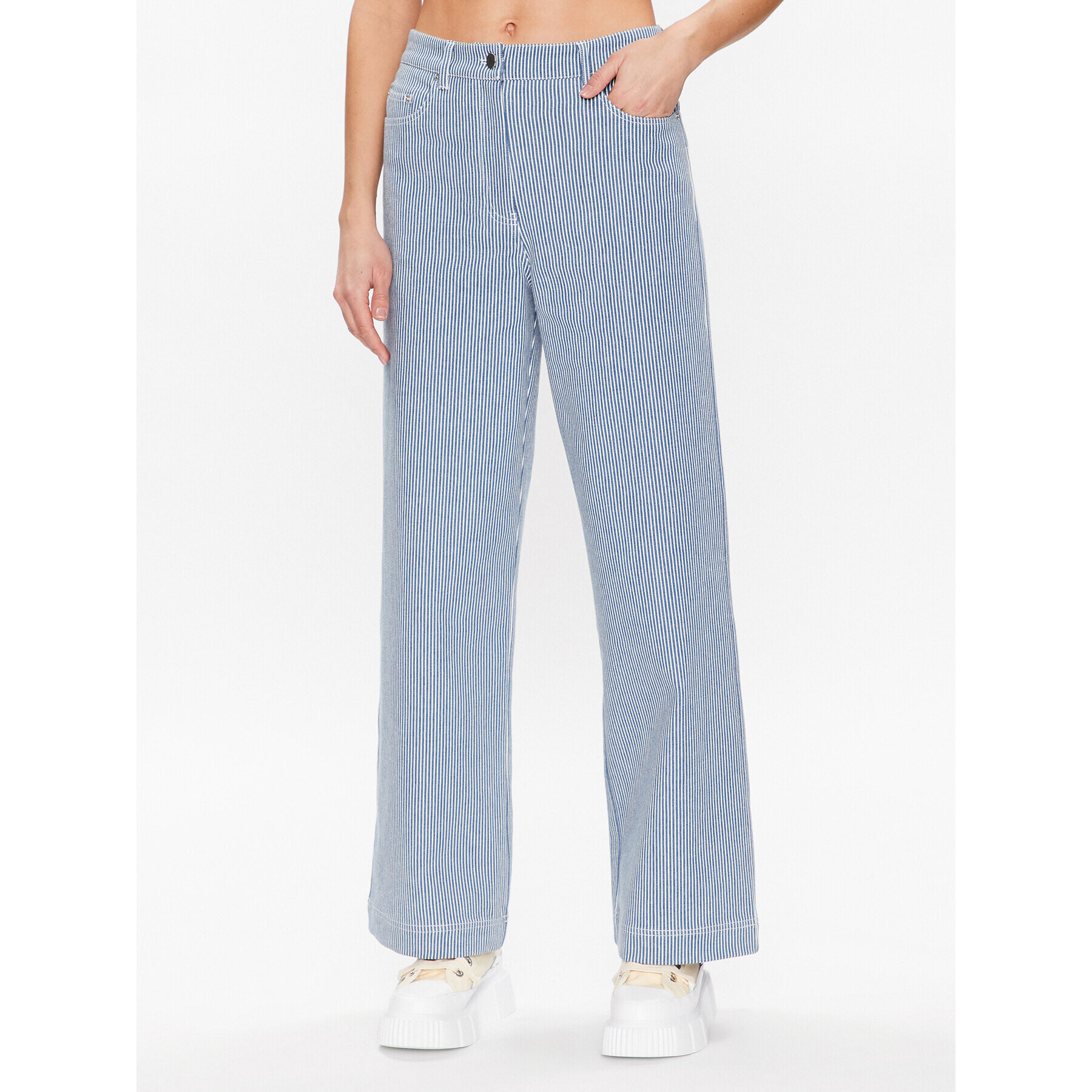 Remain Дънки Striped Canvas 500401403 Син Regular Fit - Pepit.bg