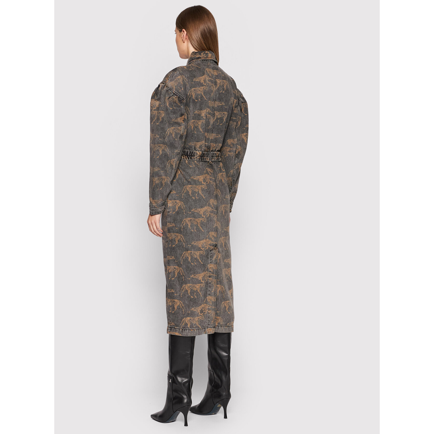 Remain Дънкова рокля Dahlia Aop RM749 Сив Regular Fit - Pepit.bg