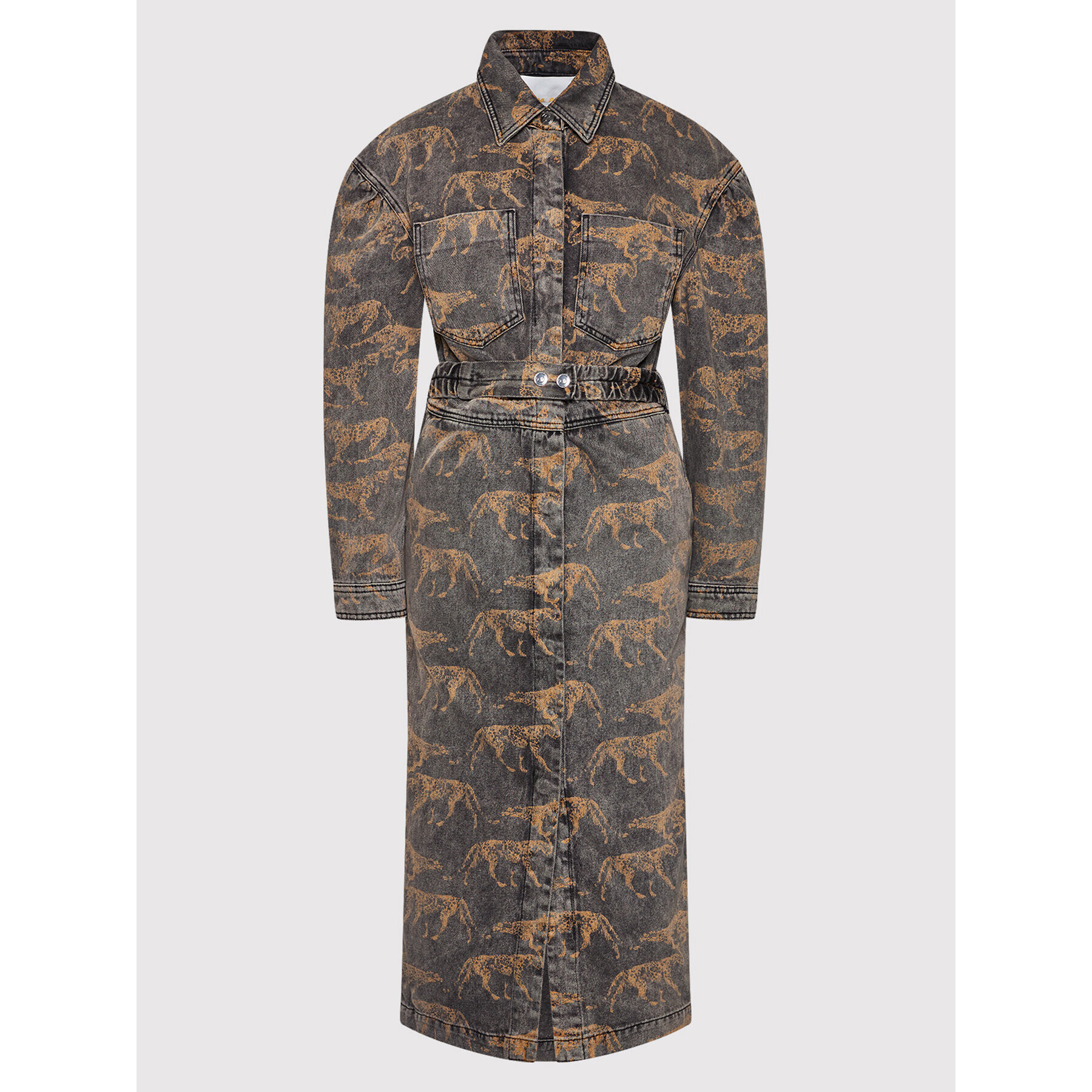 Remain Дънкова рокля Dahlia Aop RM749 Сив Regular Fit - Pepit.bg