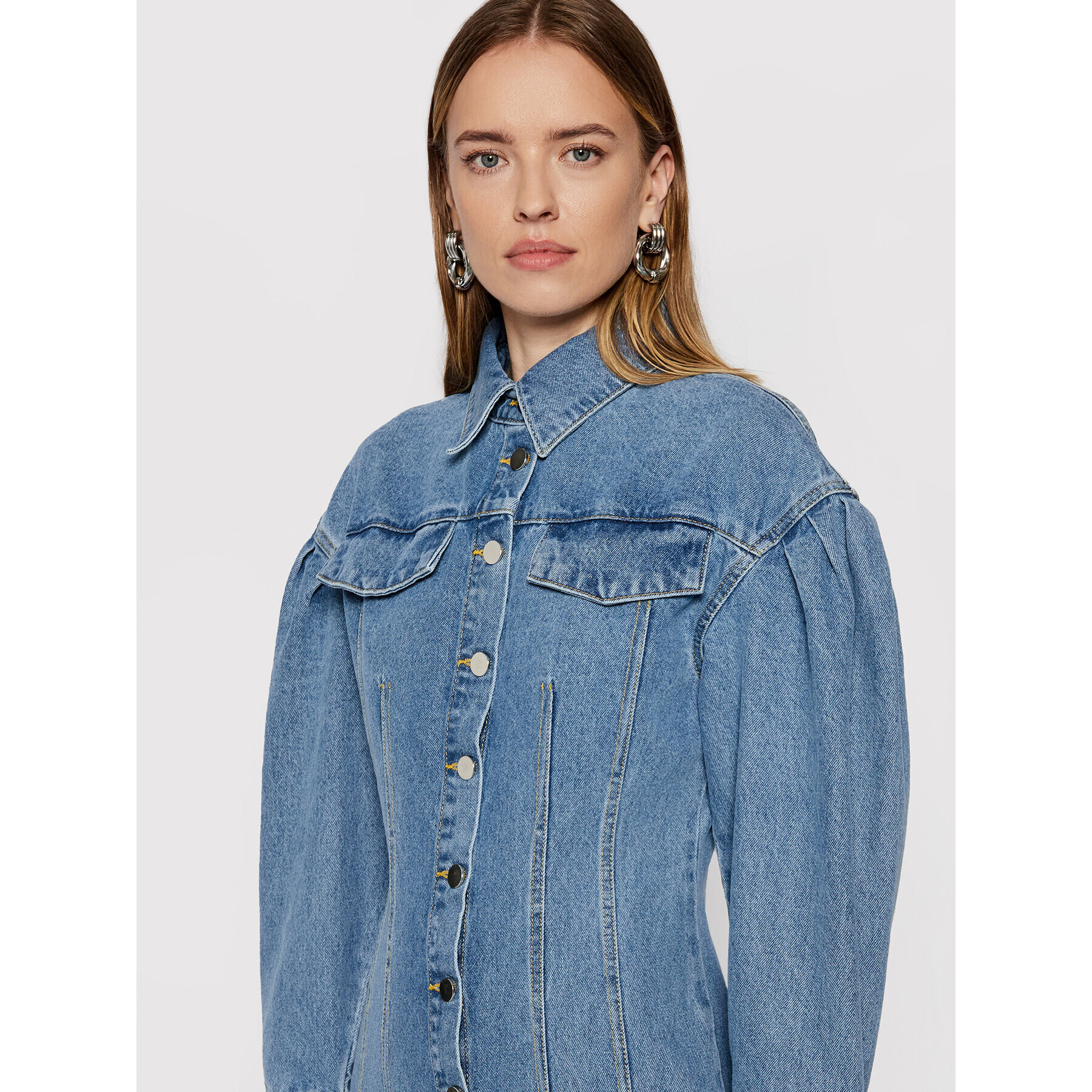 Remain Дънкова рокля Edinisa RM530 Син Regular Fit - Pepit.bg