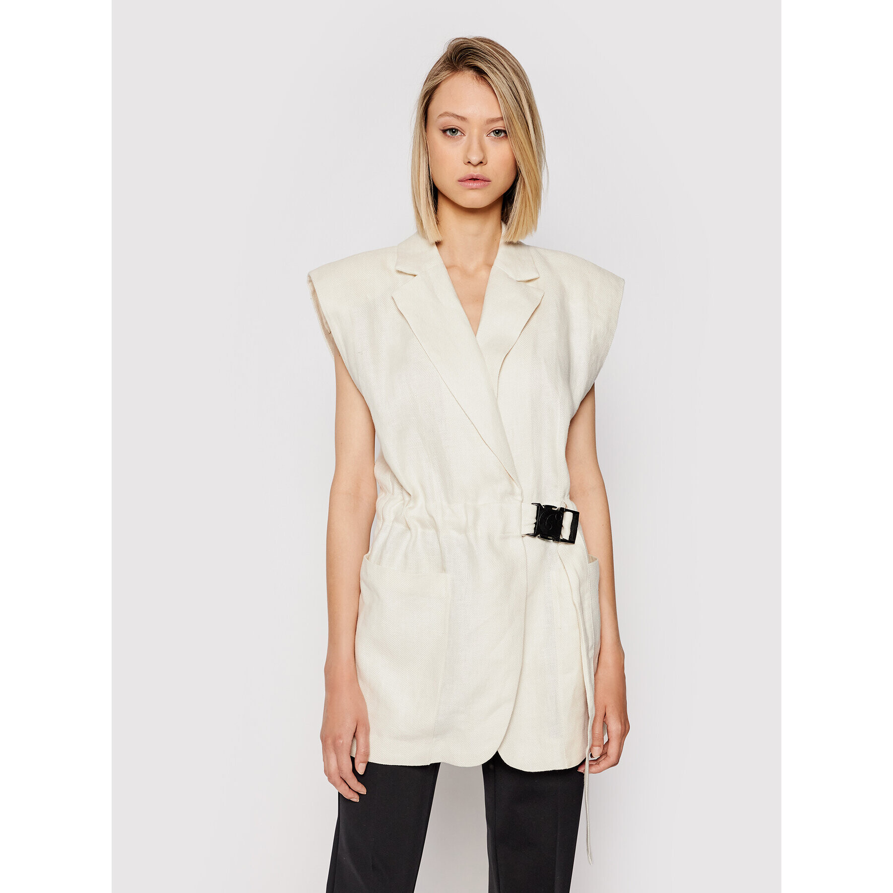 Remain Елек Helena RM419 Бежов Loose Fit - Pepit.bg