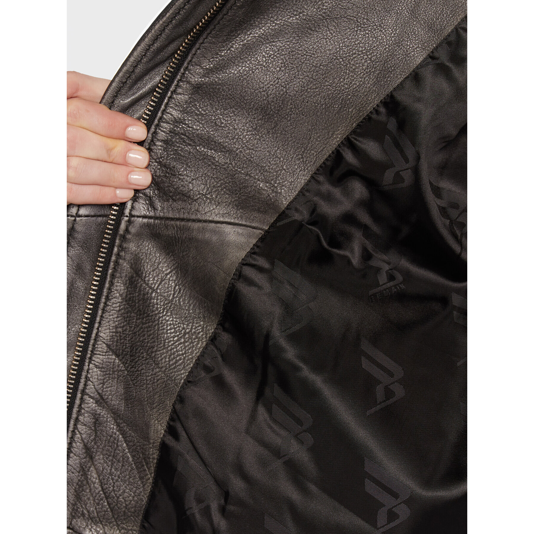 Remain Кожено яке Liw RM1820 Черен Oversize - Pepit.bg