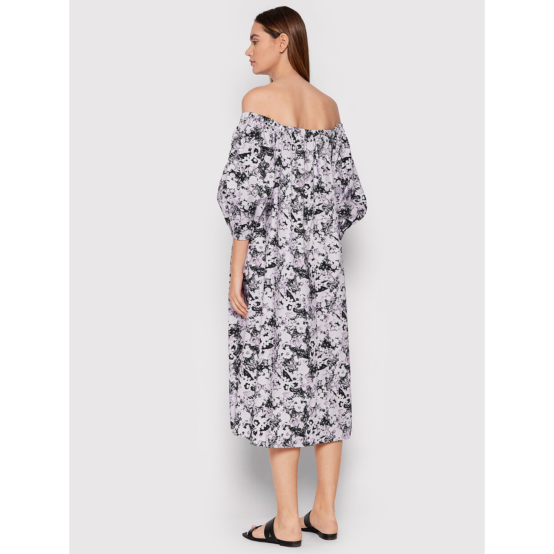 Remain Лятна рокля Una RM850 Виолетов Loose Fit - Pepit.bg