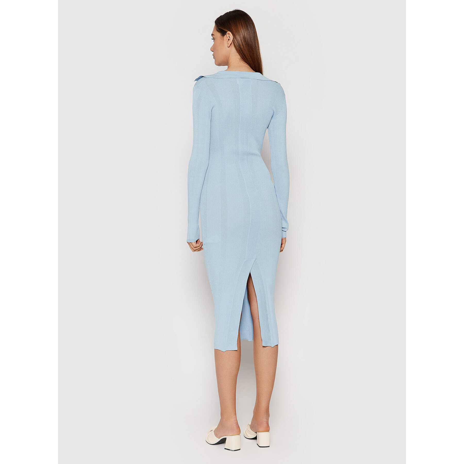 Remain Плетена рокля Joy RM910 Син Slim Fit - Pepit.bg