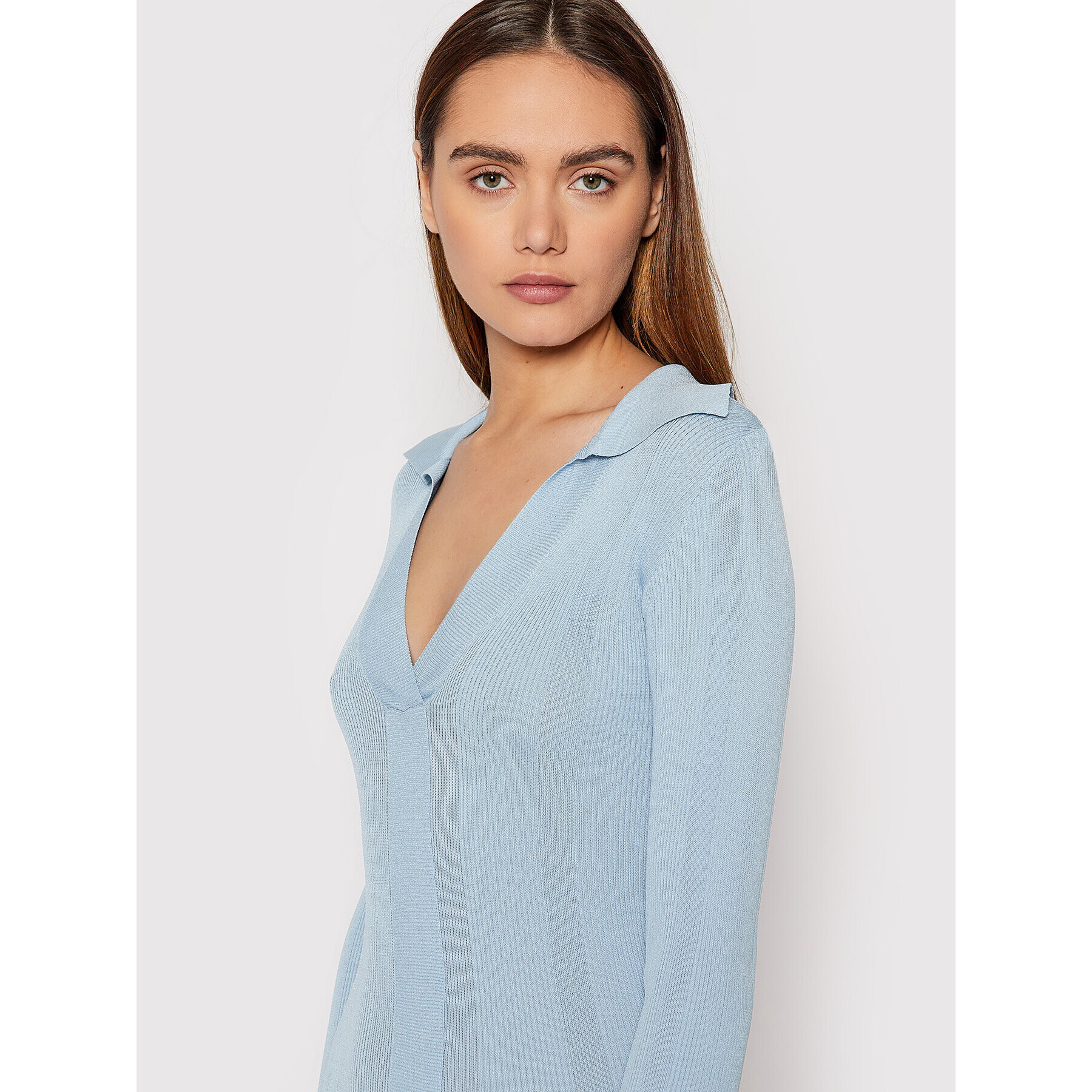 Remain Плетена рокля Joy RM910 Син Slim Fit - Pepit.bg