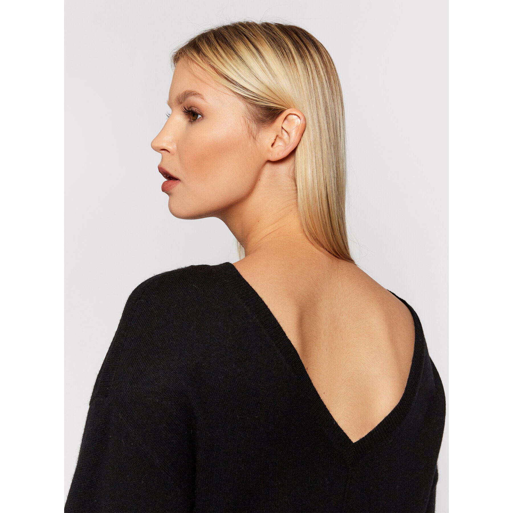 Remain Плетена рокля Nova RM730 Черен Loose Fit - Pepit.bg